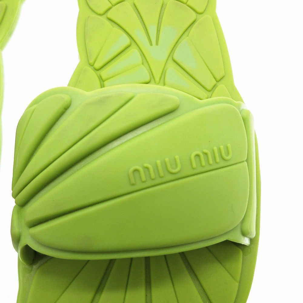 Miu Miu SS17 Brat Green Slides Size US 8 / IT 38 - 2 Thumbnail