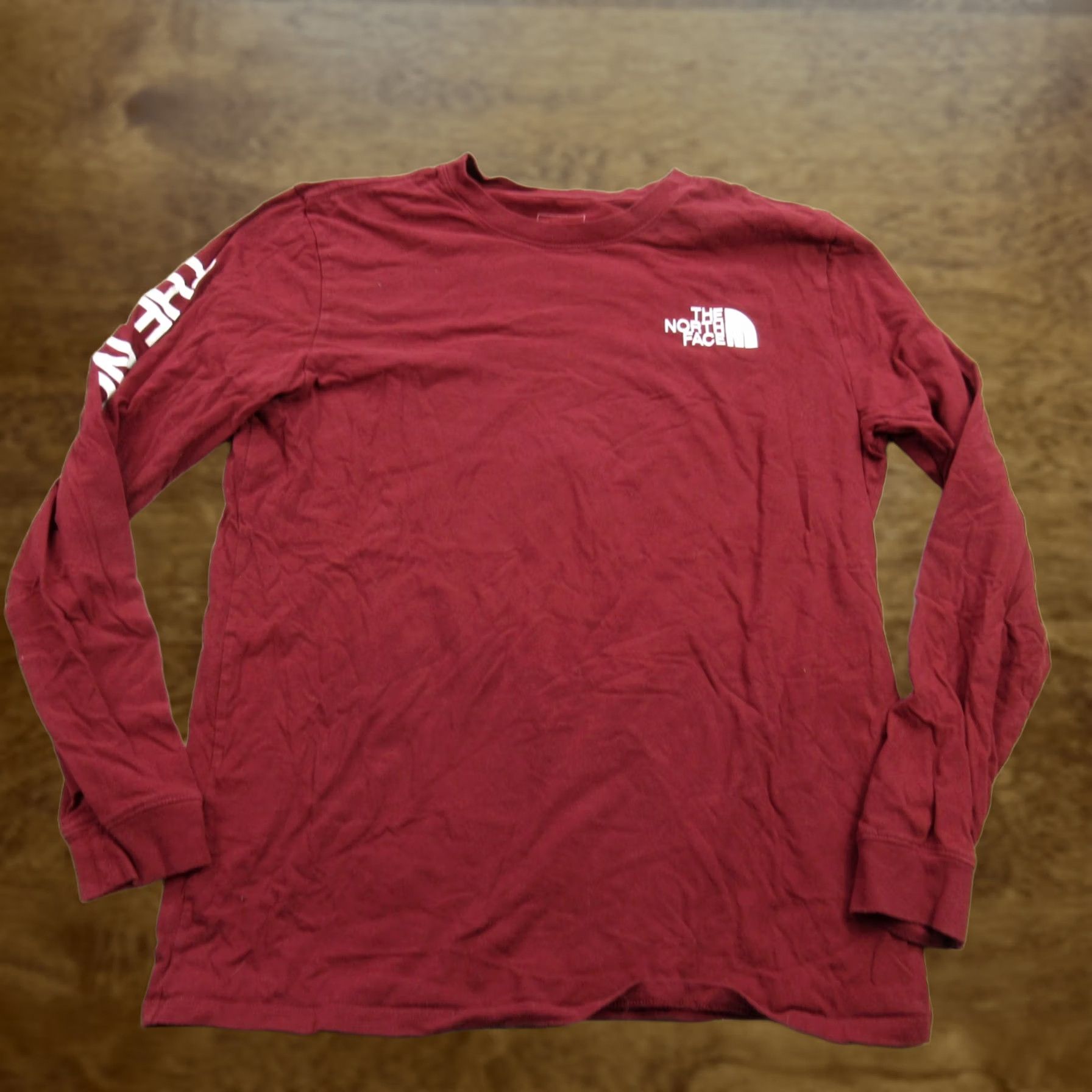 The North Face The North Face Shirt Mens Large Long Sleeve Crew Neck Casual Red Pullover Size US L / EU 52-54 / 3 - 1 Thumbnail