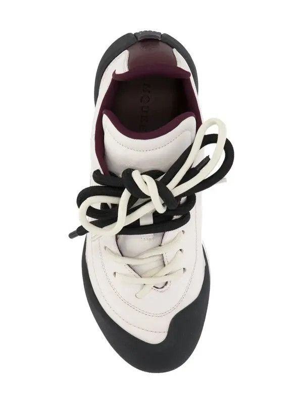Alexander McQueen o1w1db10925 Flexion Sneaker in Off White/Bordeaux Size US 9 / IT 39 - 4 Thumbnail