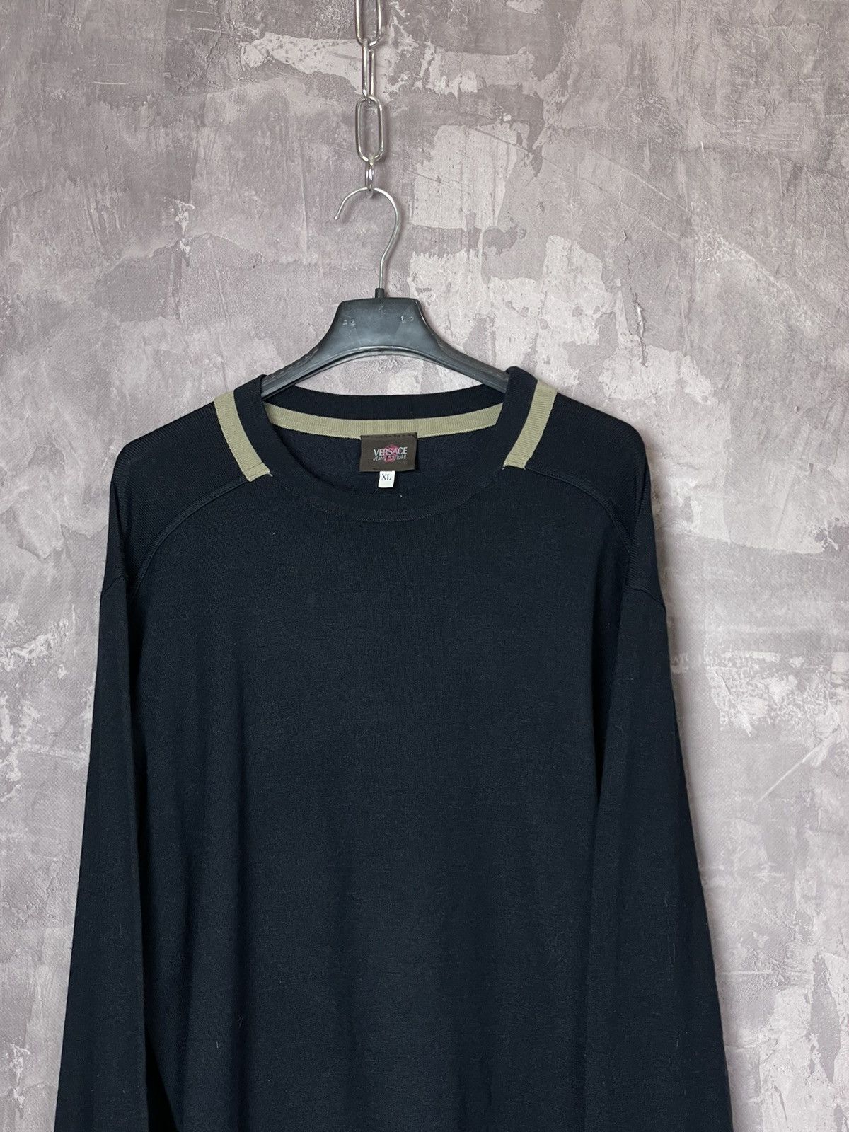 Versace Jeans Couture Vintage Versace Jeans Couture Sweater Wool Size US XL / EU 56 / 4 - 2 Thumbnail