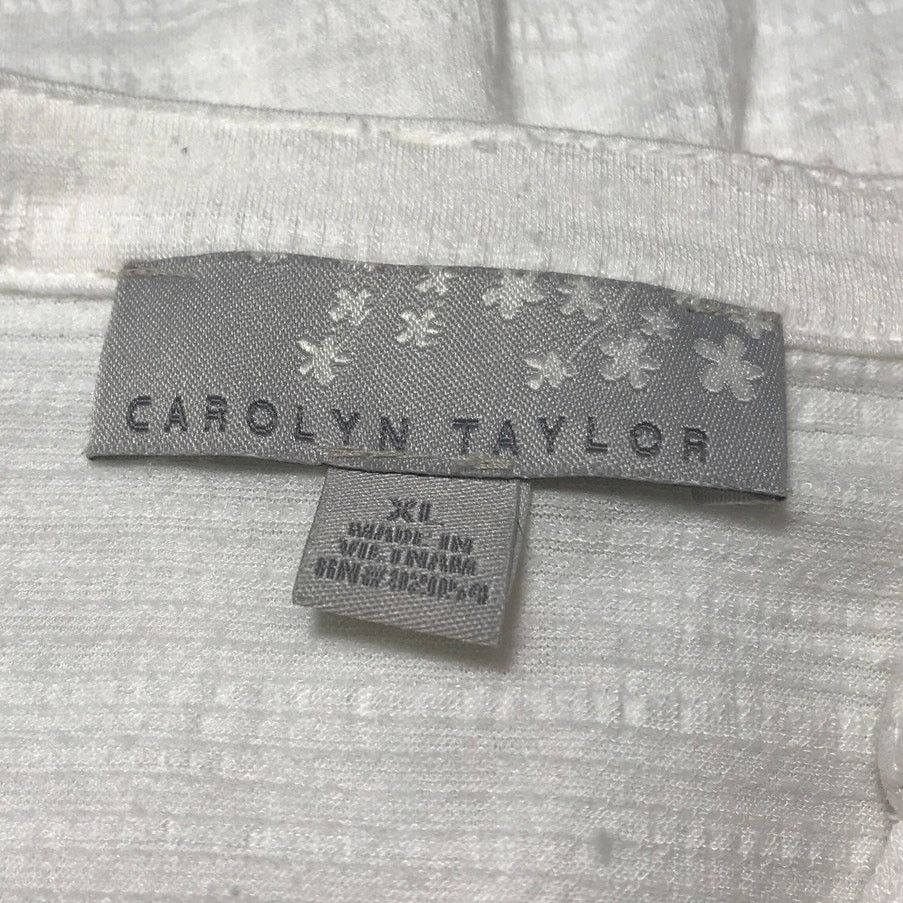 Other Carolyn Taylor V-Neck Button-Down Long Sleeve Top XL Size XL / US 12-14 / IT 48-50 - 3 Thumbnail
