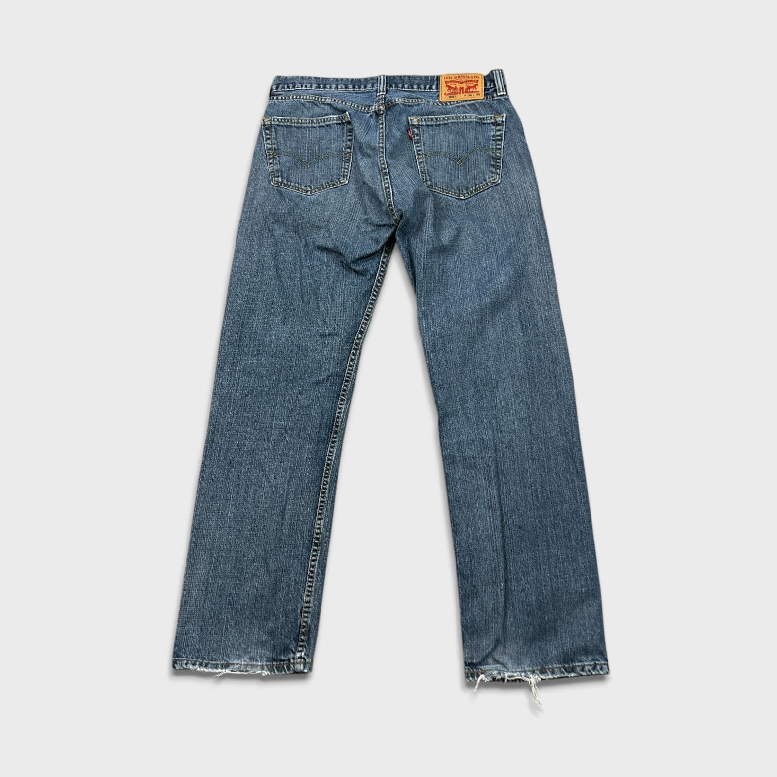 Levi's × Vintage Levi's 505 Jeans 34x32 Original Straight Faded Denim Pants Size US 34 / EU 50 - 7 Thumbnail