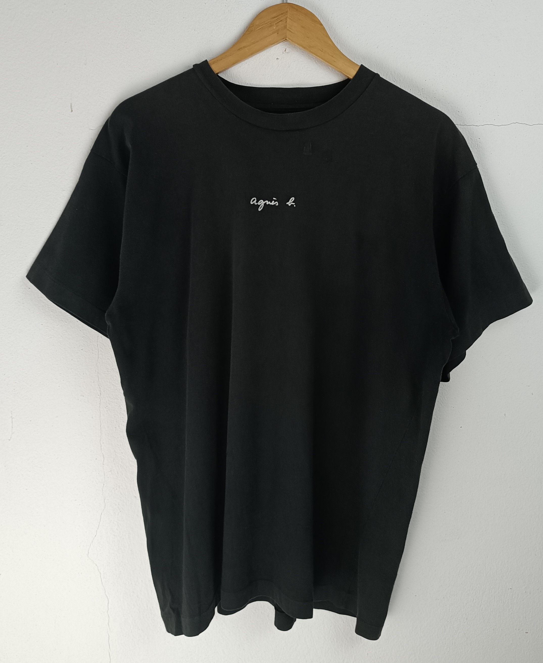 agnes b. VINTAGE 90'S AGNES B. SMALL LOGO SINGLE STITCH VERY RARE TEE Size US XL / EU 56 / 4 - 3 Thumbnail