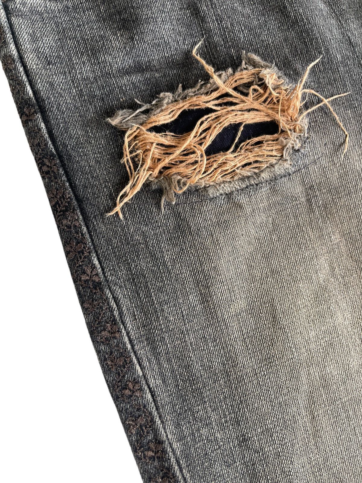 Japanese Brand Distressed Flare Mudd LGB Denim Size US 30 / EU 46 - 10 Thumbnail