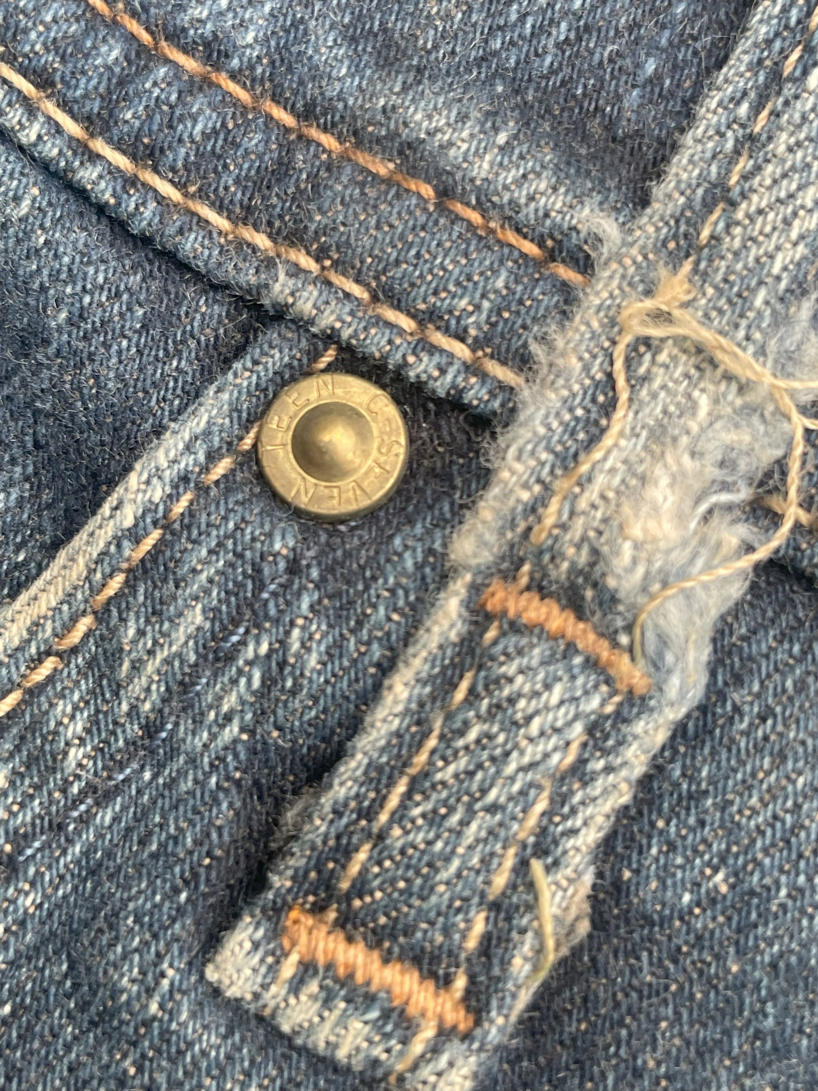 Japanese Brand C-Seventeen Flare Distresed Denim Size 30" / US 8 / IT 44 - 12 Thumbnail