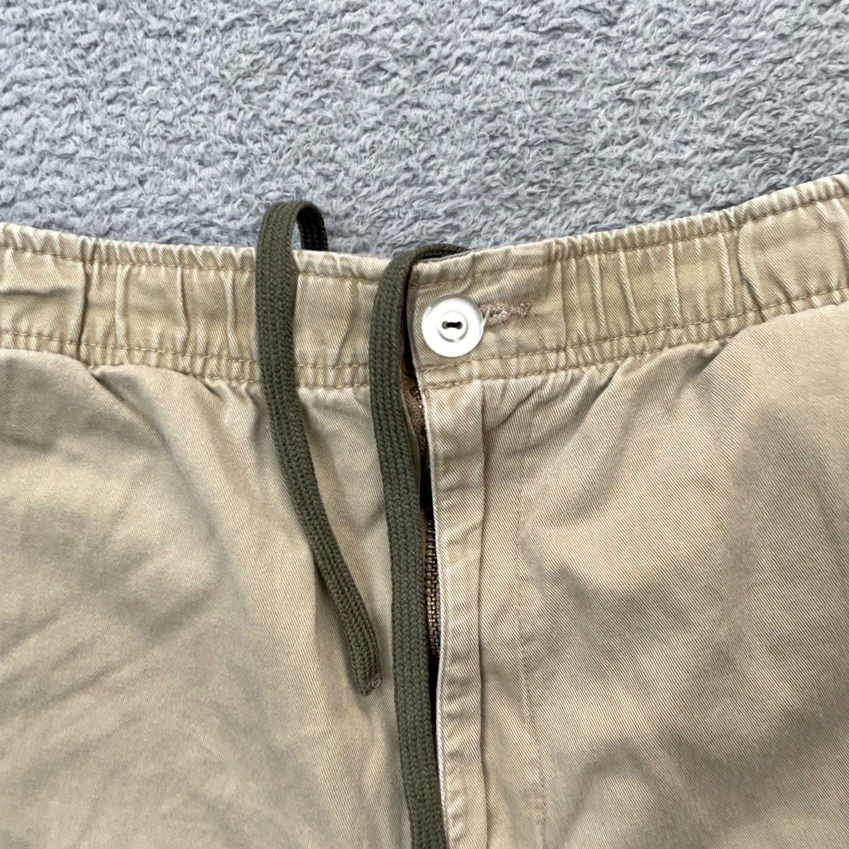 Ocean Pacific VINTAGE Ocean Pacific Cargo Shorts Mens XL Beige Drawstring Pockets Beach Outdoor 90s Mens Size US 36 / EU 52 - 6 Thumbnail
