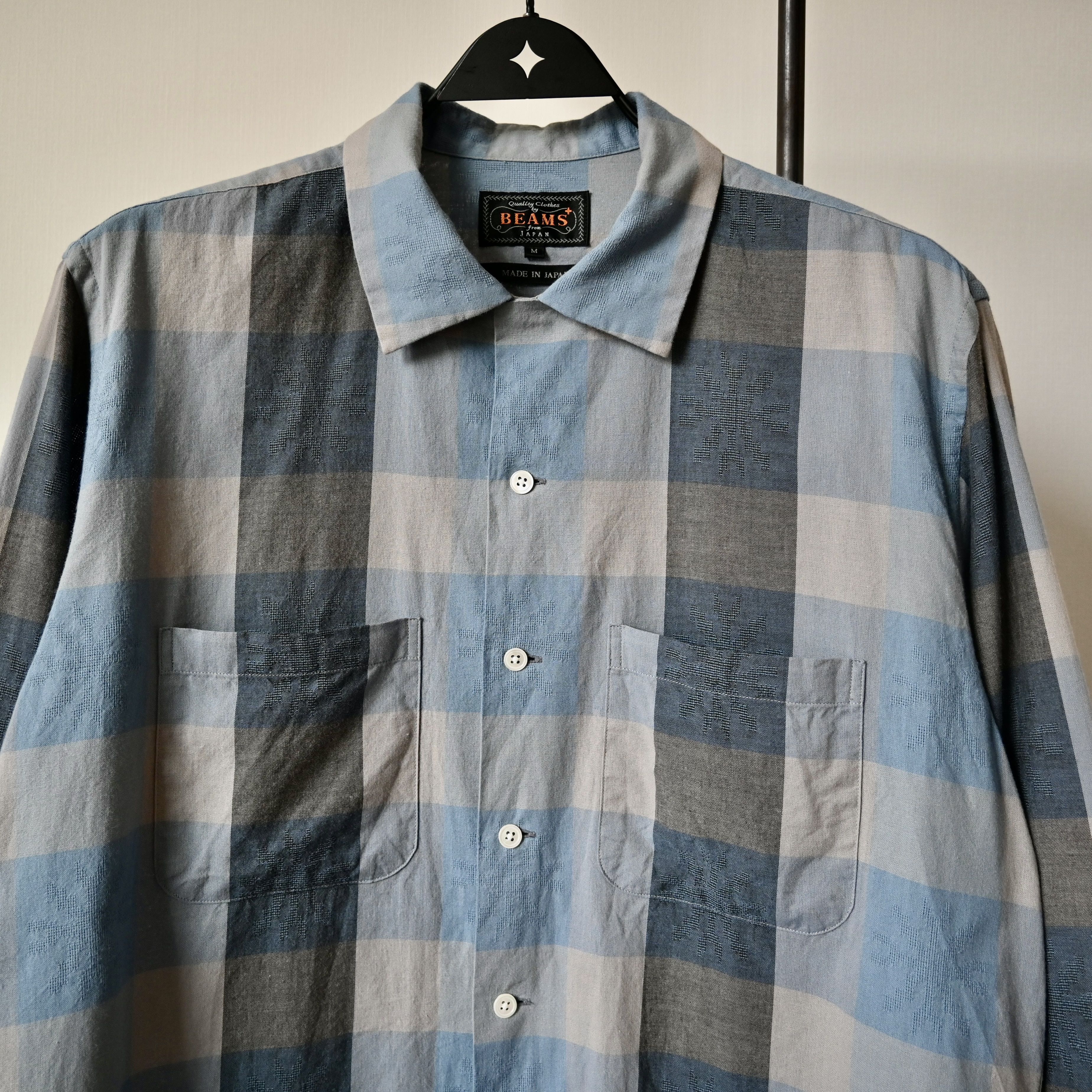 Beams Plus BEAMS Plus openwork block plaid square shirt made in Japan Size US M / EU 48-50 / 2 - 7 Thumbnail