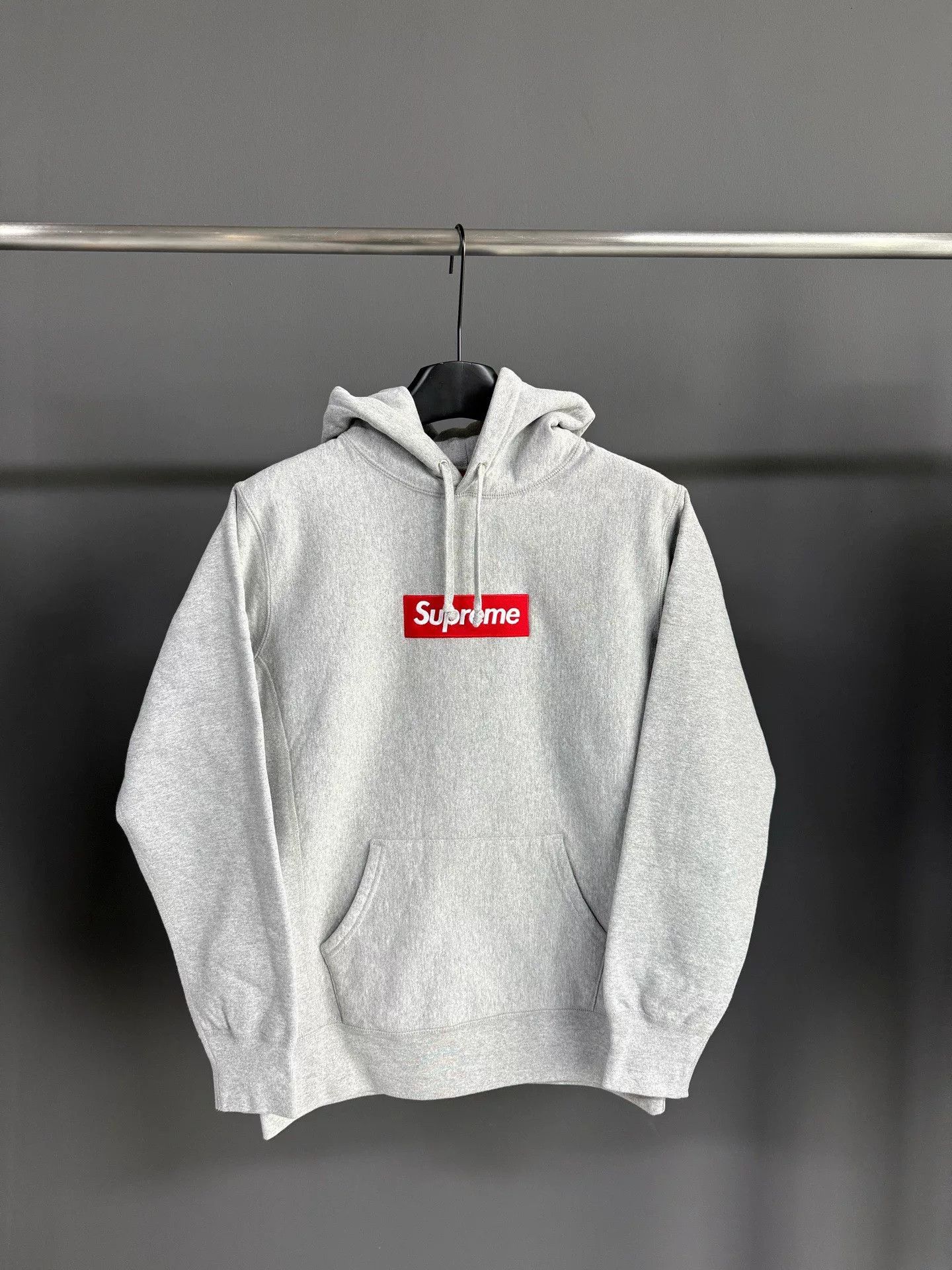 Supreme Box Logo Gray Hoodie