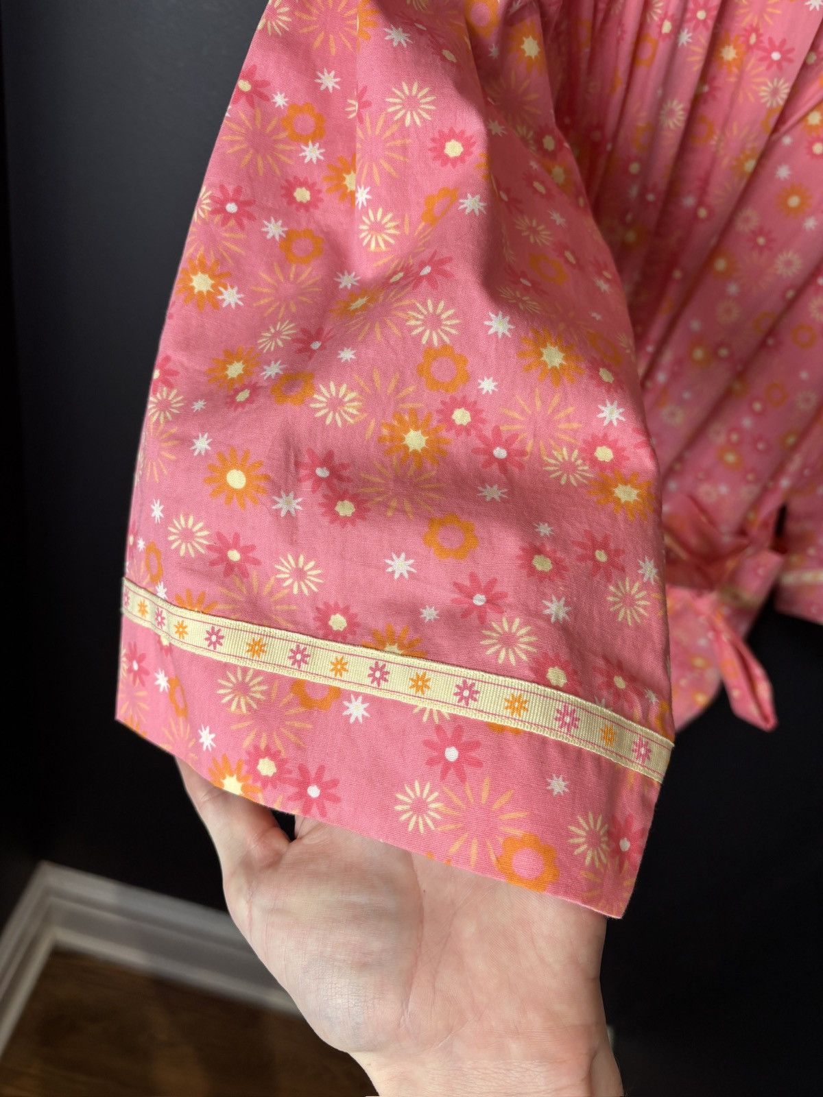 Vintage Vintage La Senza Robe Cotton Bath Robe Sleep Belted Womens Size L / US 10 / IT 46 - 4 Thumbnail