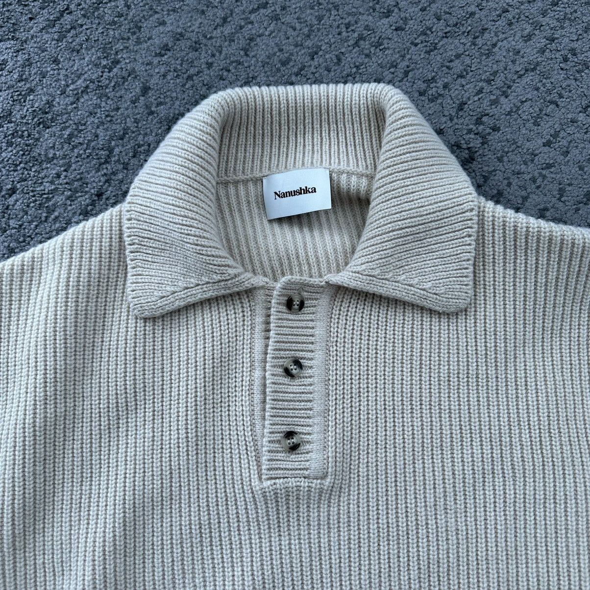 Nanushka Nanushka Ribbed Polo Sweater Size US L / EU 52-54 / 3 - 5 Thumbnail