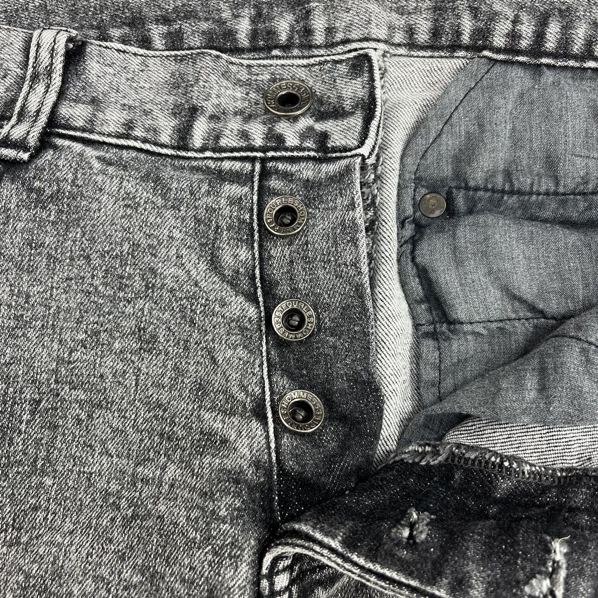 5351 POUR LES HOMMES × Beauty Beast × Designer 1990s 5351 Pour les Hommes Patchworks Lgb Goa Flared Jeans Size US 30 / EU 46 - 7 Thumbnail