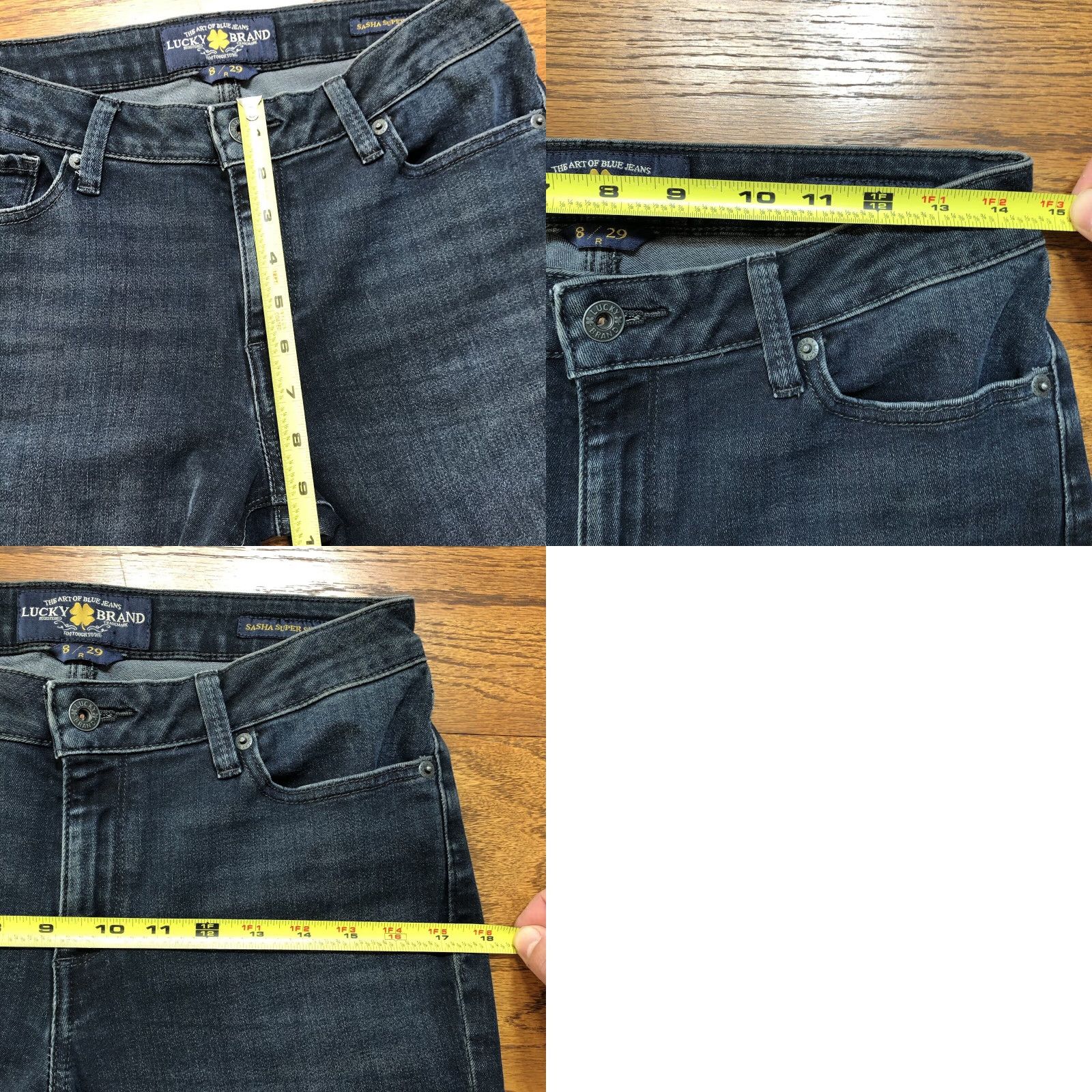 Lucky Brand Lucky Brand Jeans Women's Slim Super Skinny Stretch Denim 28 Inseam 8 Regular Blue 5-Pocket Zipper Closure N/A 90s Preppy USA Womens Size 30" / US 8 / IT 44 - 9 Thumbnail