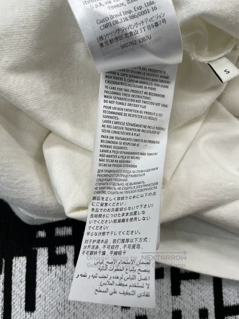 Gucci Gucci White Apple Double G Short-sleeved T-shirt Size S / US 4 / IT 40 - 6 Thumbnail
