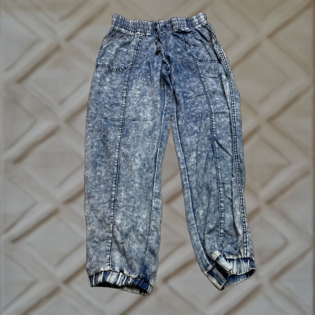 Vintage VINTAGE SpaceGirl Space Girl Jegging Pants Juniors L Blue Stretch Taper Cotton Acid Wash 28x27 Women Size 28" / US 6 / IT 42 - 1 Thumbnail