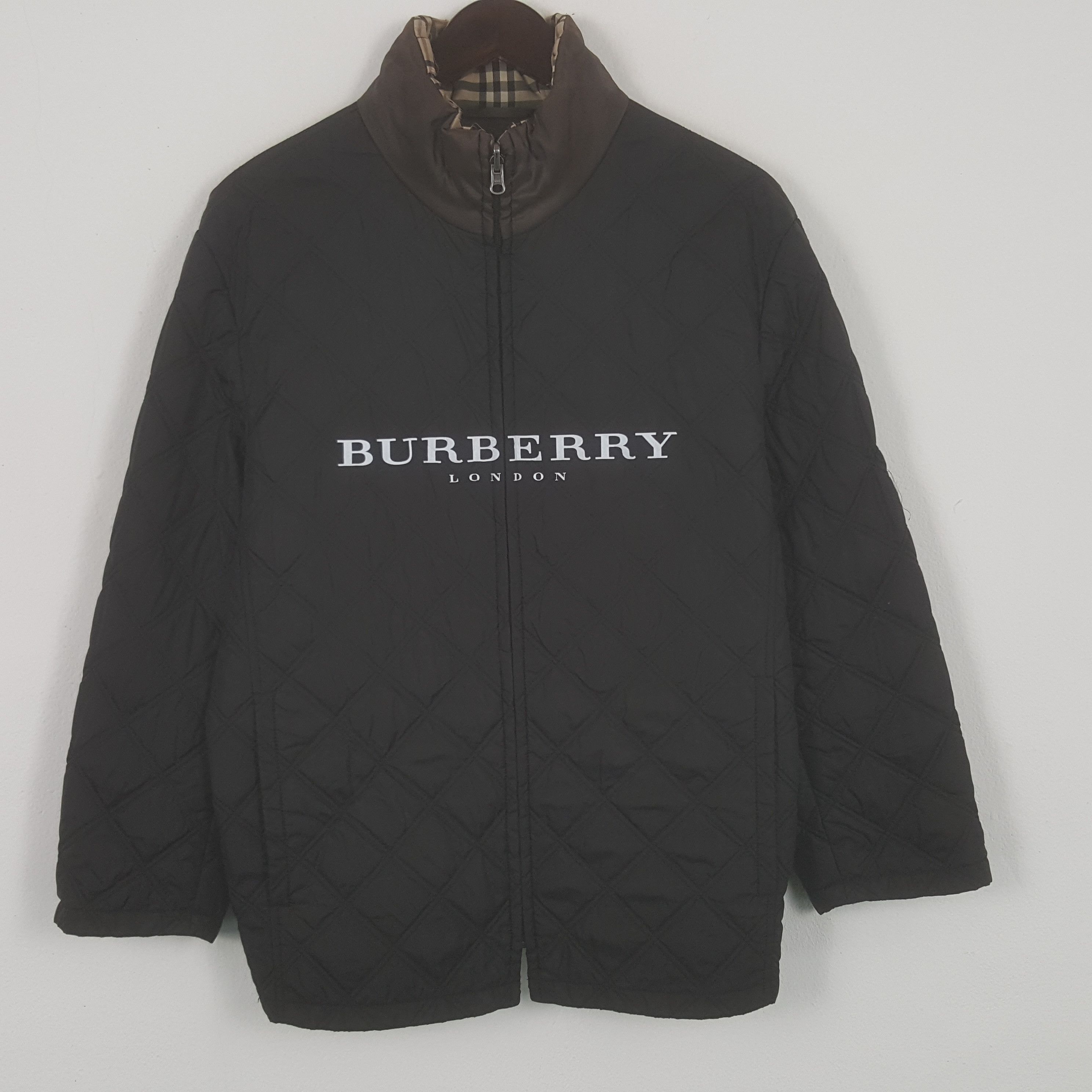 Burberry London Windbreaker Custom Art Zipper Jacket