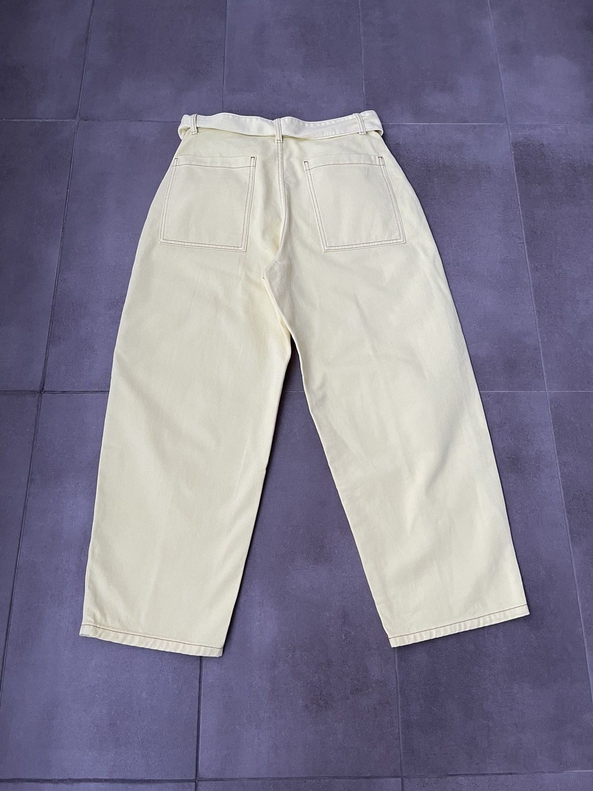 Other !DS! SS22 Lukhanyo Mdingi Belted Yellow Denim Pants Size US 30 / EU 46 - 12 Thumbnail