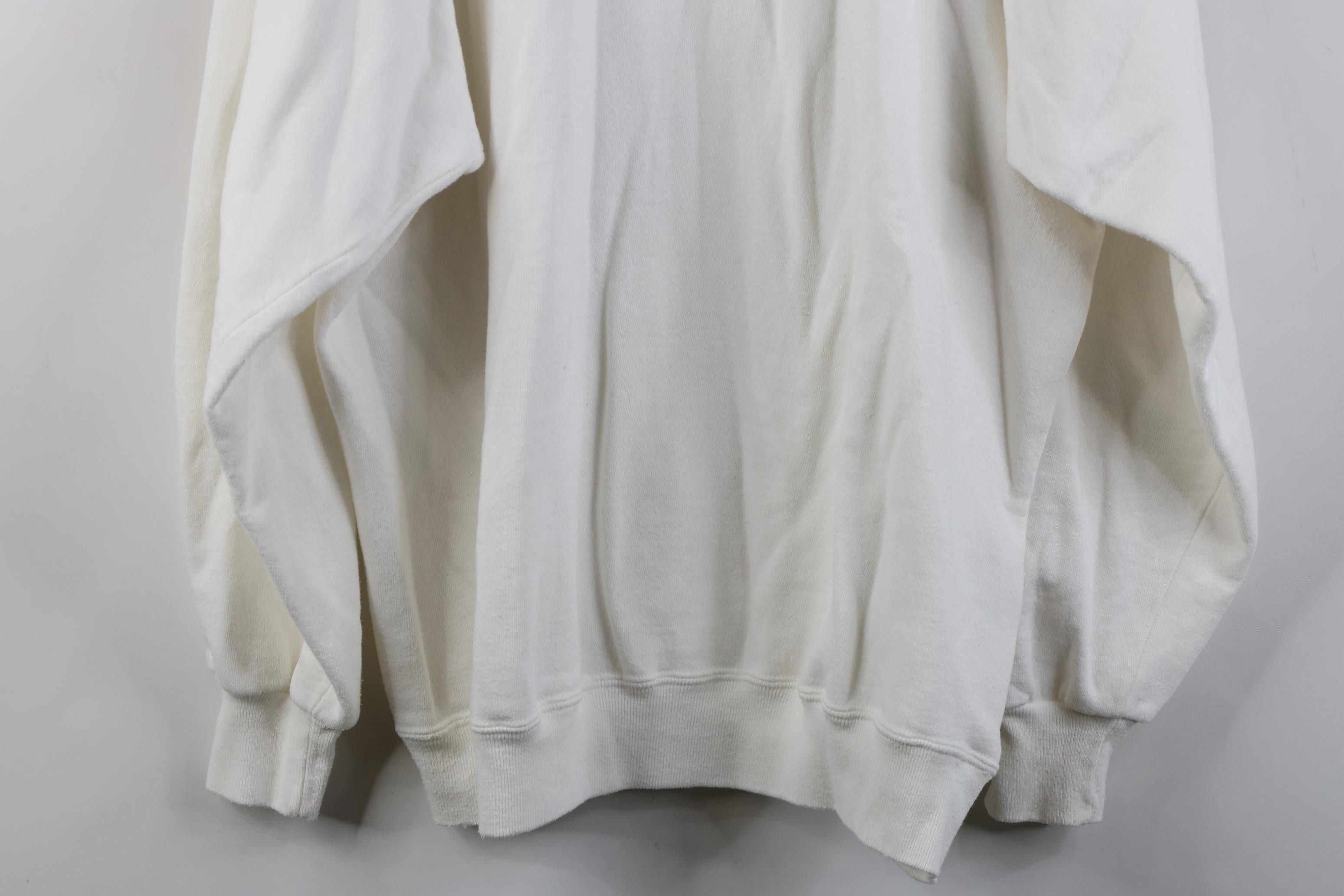 Vintage Vintage 90s Streetwear Raglan Crewneck Sweatshirt White USA Size US XXL / EU 58 / 5 - 10 Thumbnail