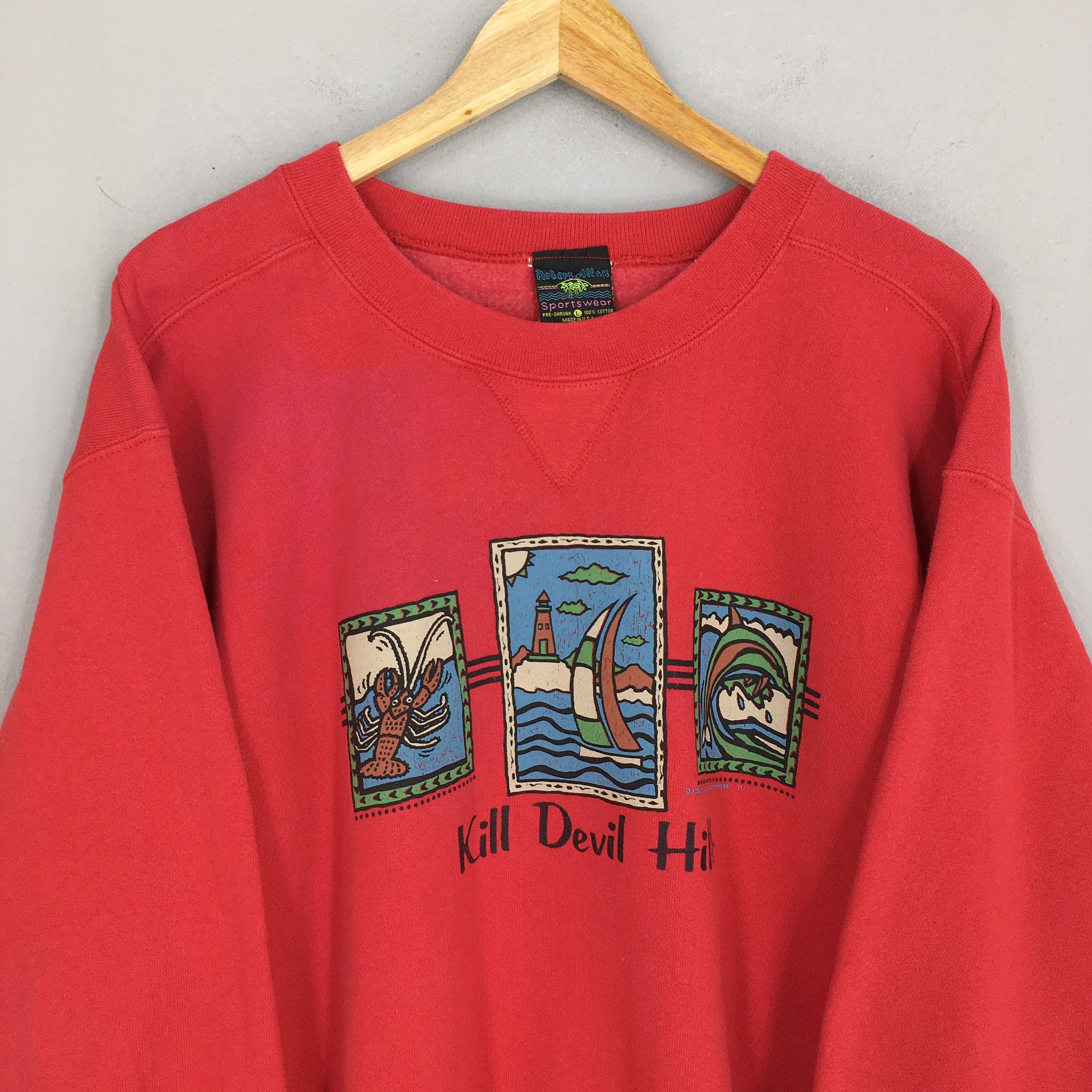 Vintage Vintage Kill Devil Hills Surf Yacht Sweatshirts Large Size US L / EU 52-54 / 3 - 2 Thumbnail