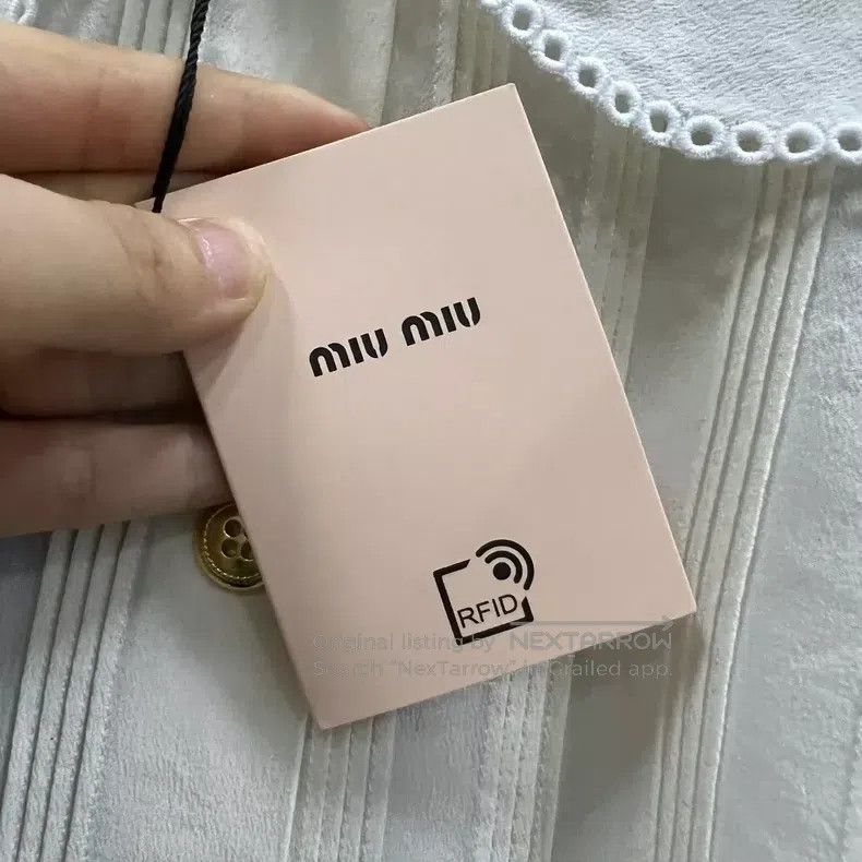 Miu Miu Miu Miu 38 Beige doll collar shirt Size M / US 6-8 / IT 42-44 - 5 Thumbnail