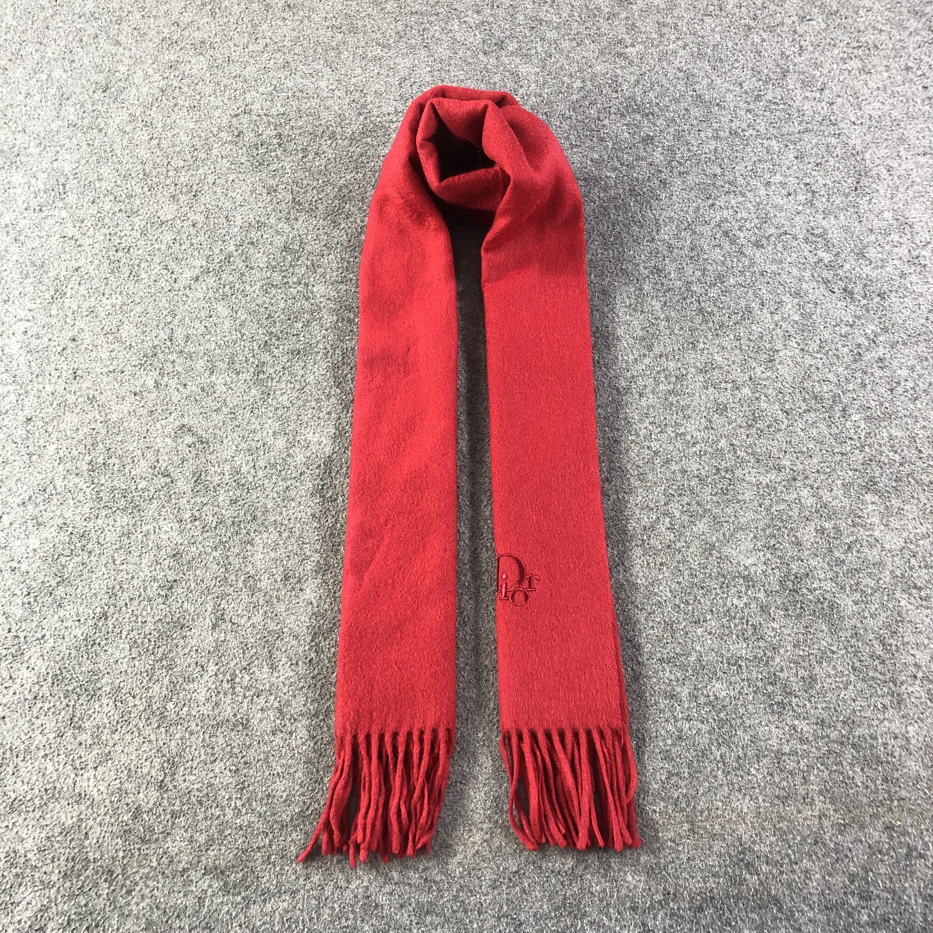 Vintage Christian Dior Cashmere Scarf Muffler V1167 Size ONE SIZE - 1 Thumbnail