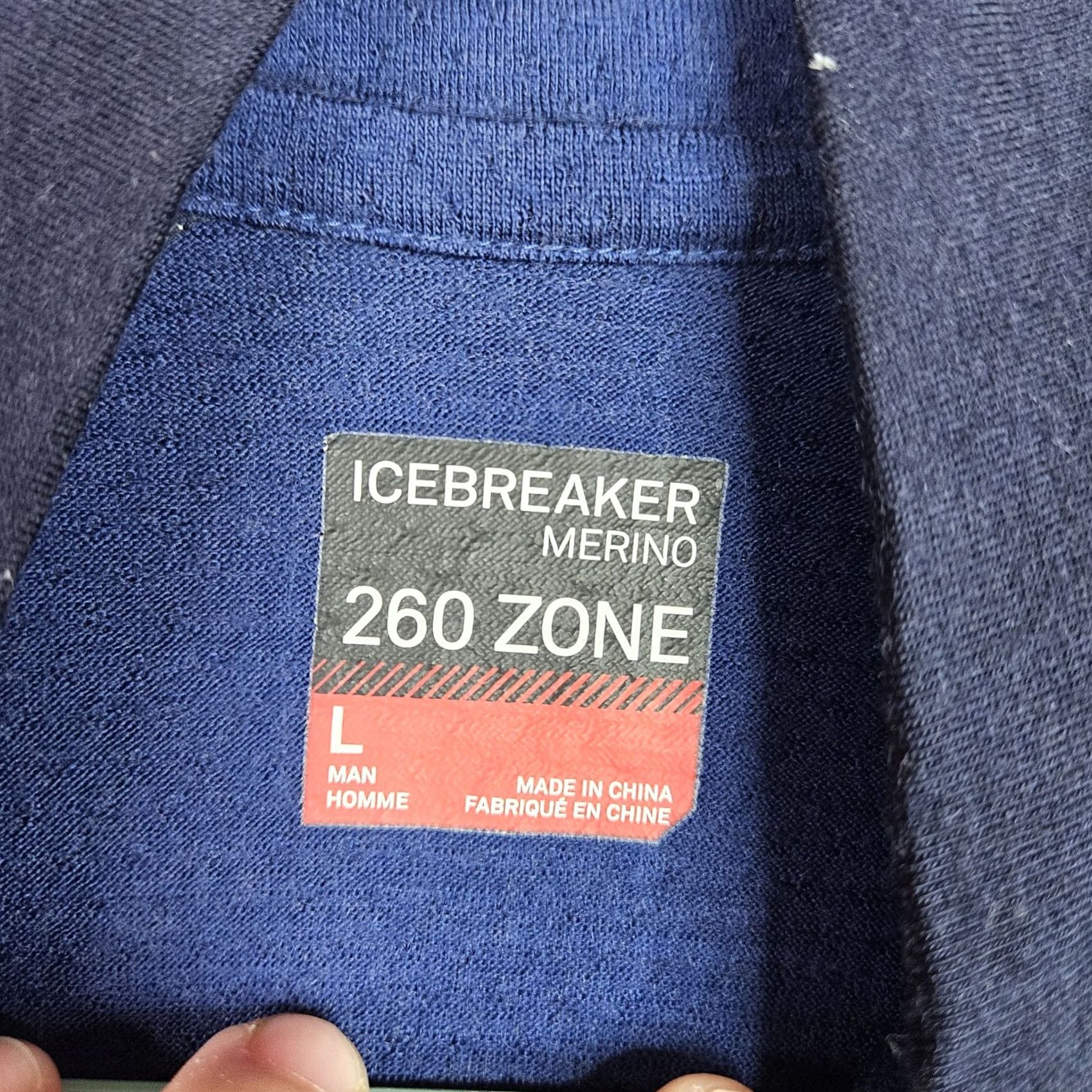 Icebreaker Icebreaker Men’s Merino 260 Zone 1/2 Zip Lightweight Pullover Blue L Shirt Mens Wool Knit Logo 1/2 Zip Size US L / EU 52-54 / 3 - 5 Thumbnail