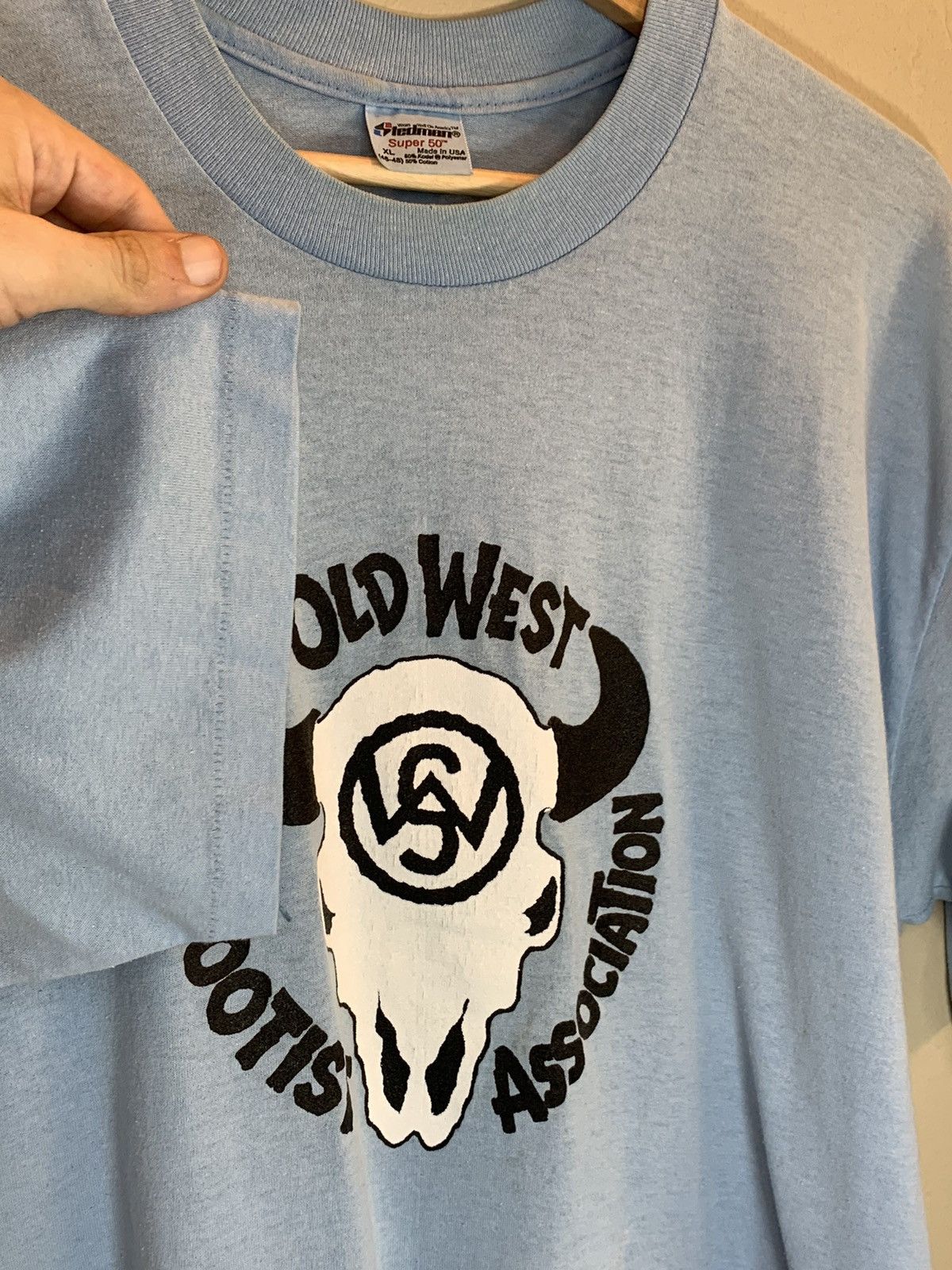 Vintage *RARE* Vintage 80’s Old West Shootist Single Stitch T-Shirt Size US XL / EU 56 / 4 - 3 Thumbnail