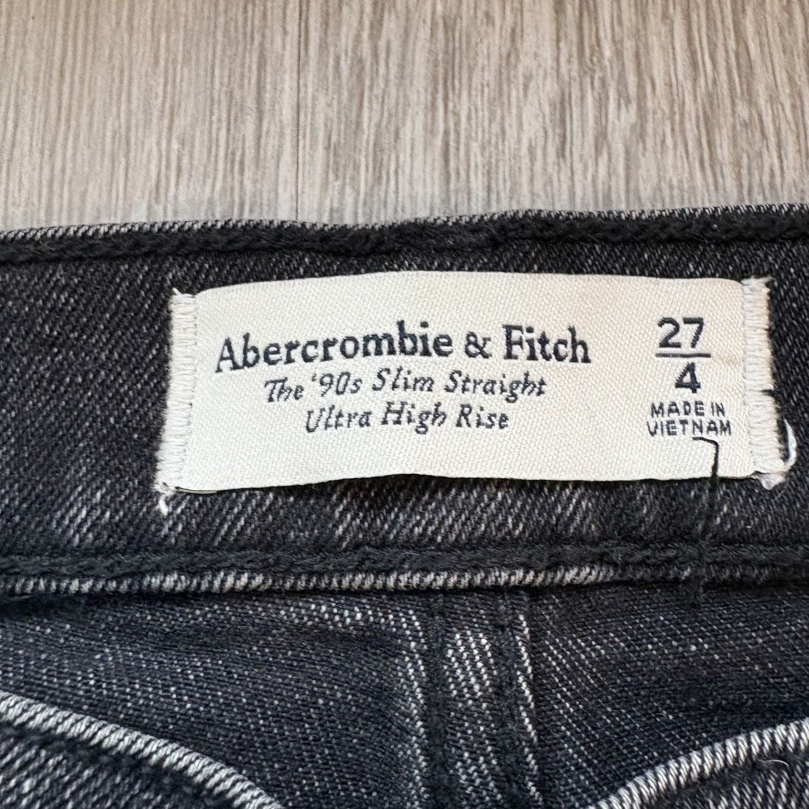 Abercrombie & Fitch Abercrombie & Fitch 90s Slim Straight High Rise Jeans 27/4 Size 27" / US 4 / IT 40 - 3 Thumbnail