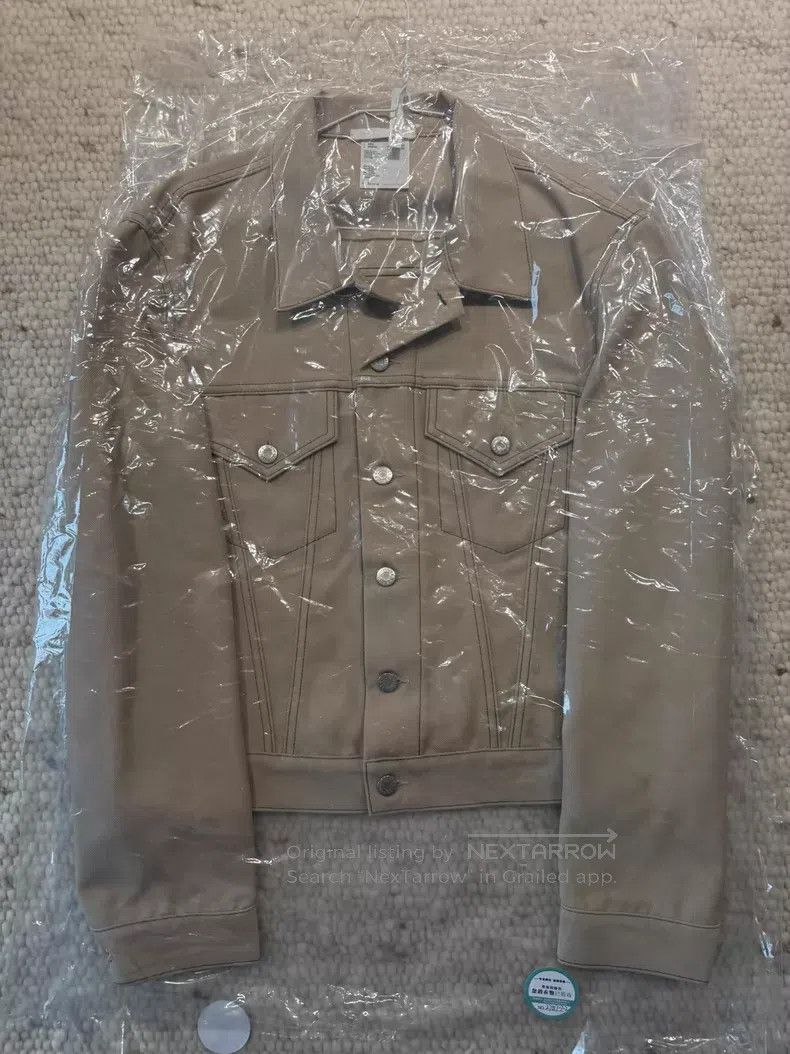 Helmut Lang Helmut Lang Beige Denim Jacket Size US XXL / EU 58 / 5 - 3 Thumbnail