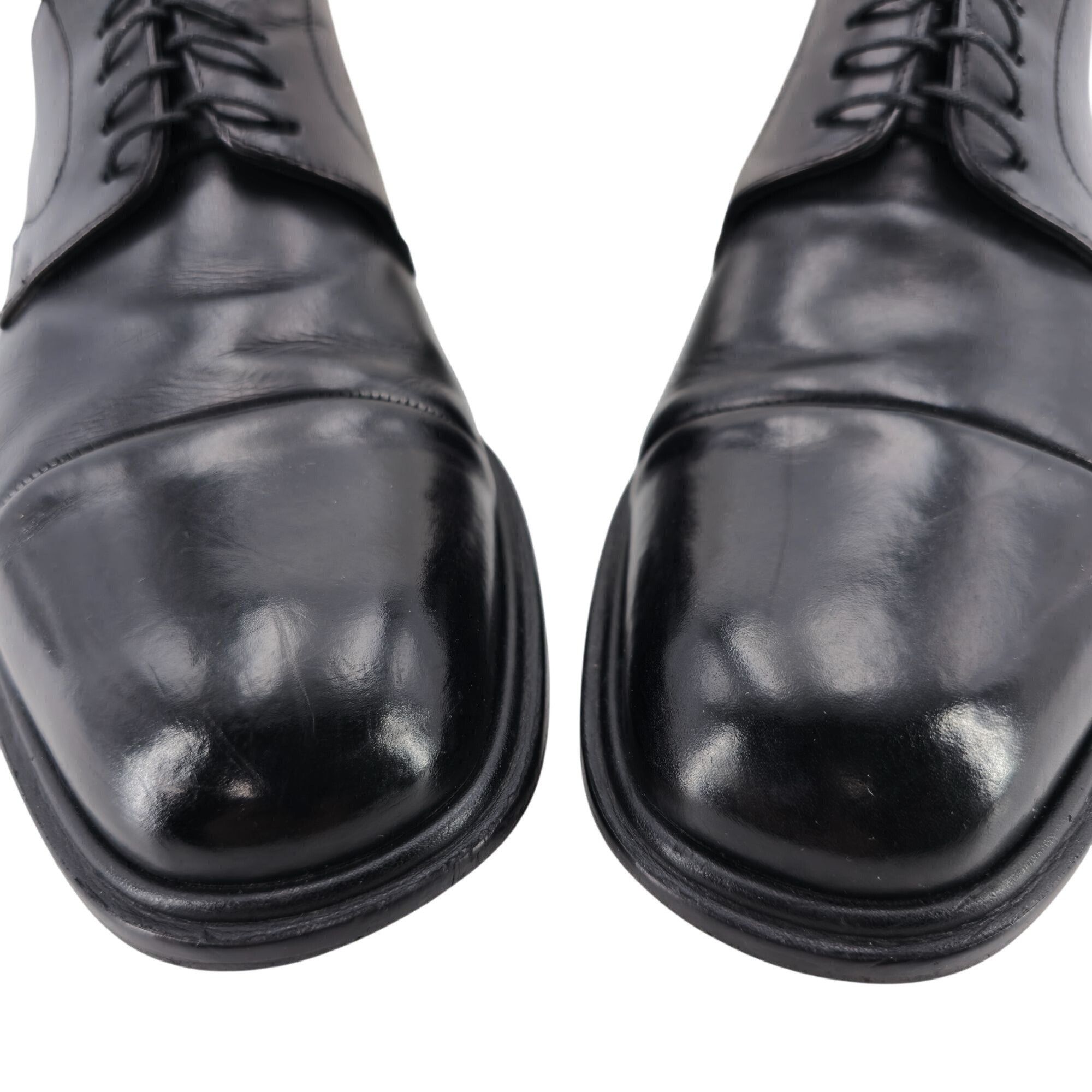 Mezlan Mezlan Spain Mens size 11 Dress Shoes Black Leather Cap-toe Size US 11 / EU 44 - 8 Thumbnail
