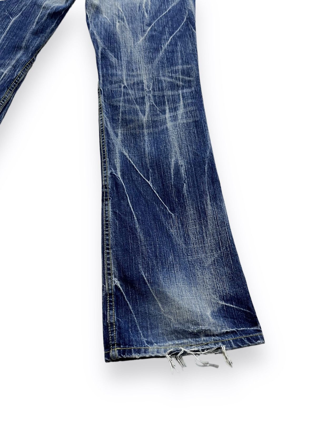 Onia VTG FLARE🔥ONIARAI Clawmark Whisker Distressed Blue Denim Size US 32 / EU 48 - 12 Thumbnail