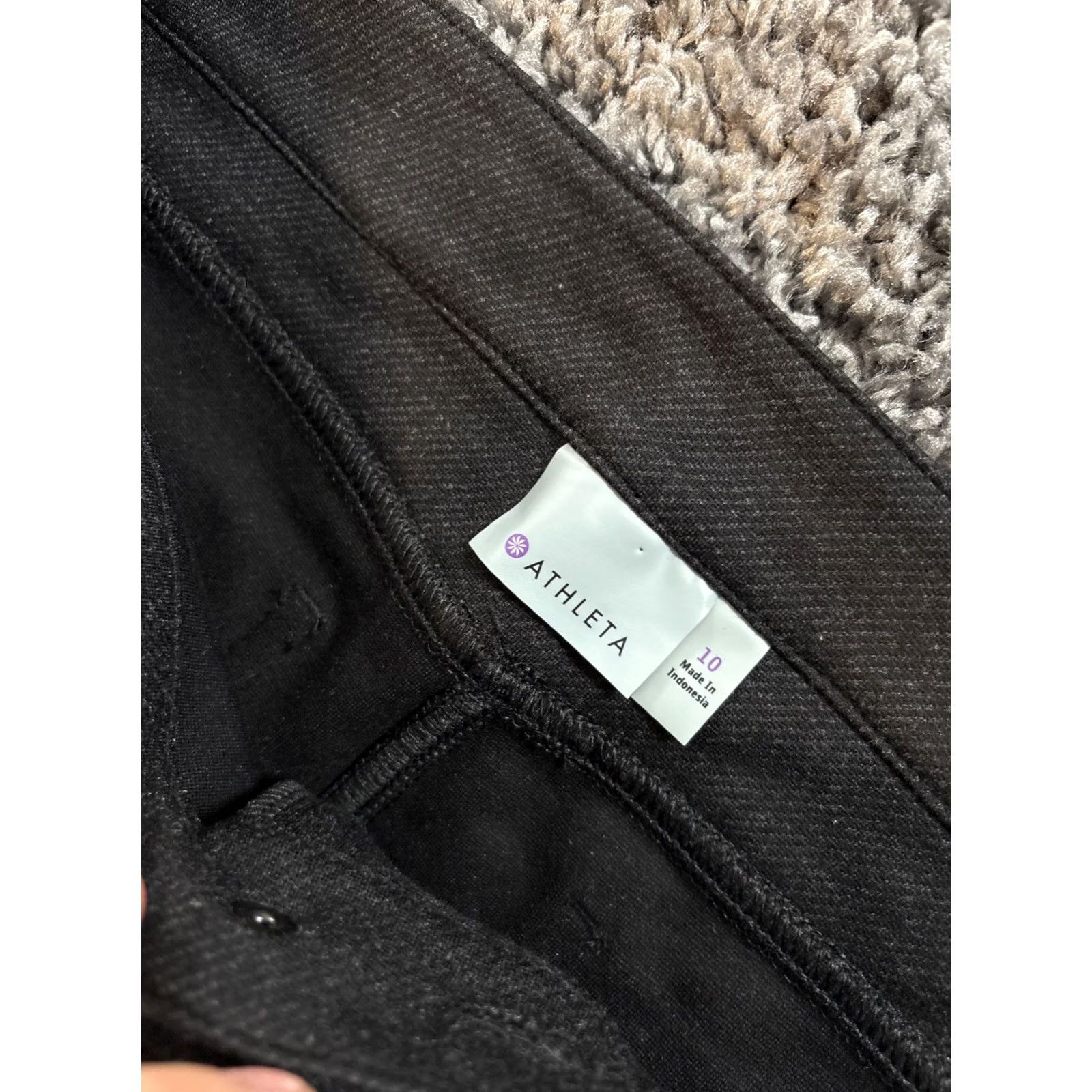 Athleta Athleta Pants Women NWT 10 Black Slim Leg High Rise Knit Accent Logo Athletic Athleisure Jacket? Size 32" / US 10 / IT 46 - 6 Thumbnail