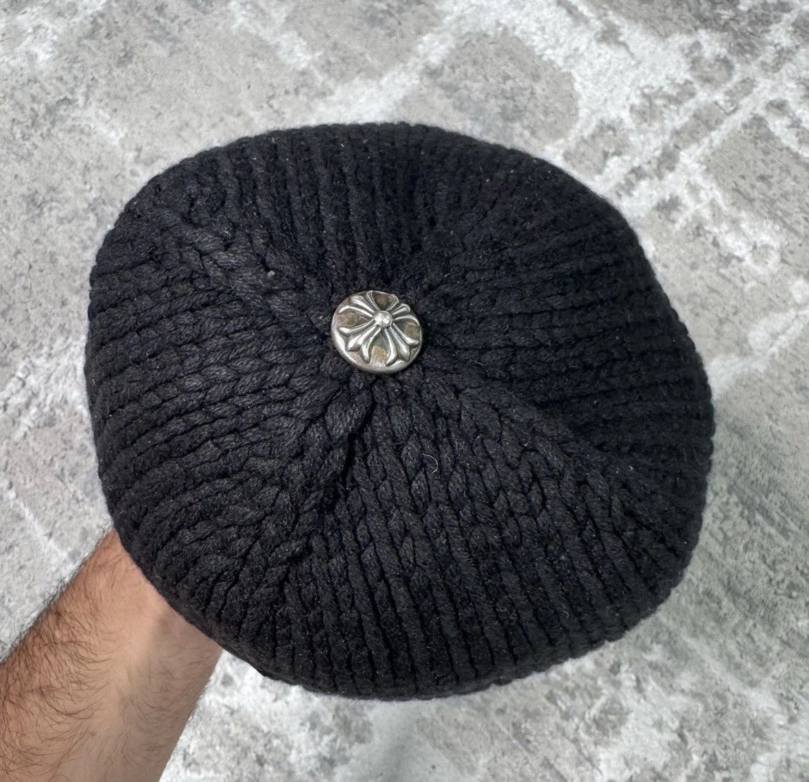 Chrome Hearts Cross patch cashmere beanie Size ONE SIZE - 3 Thumbnail