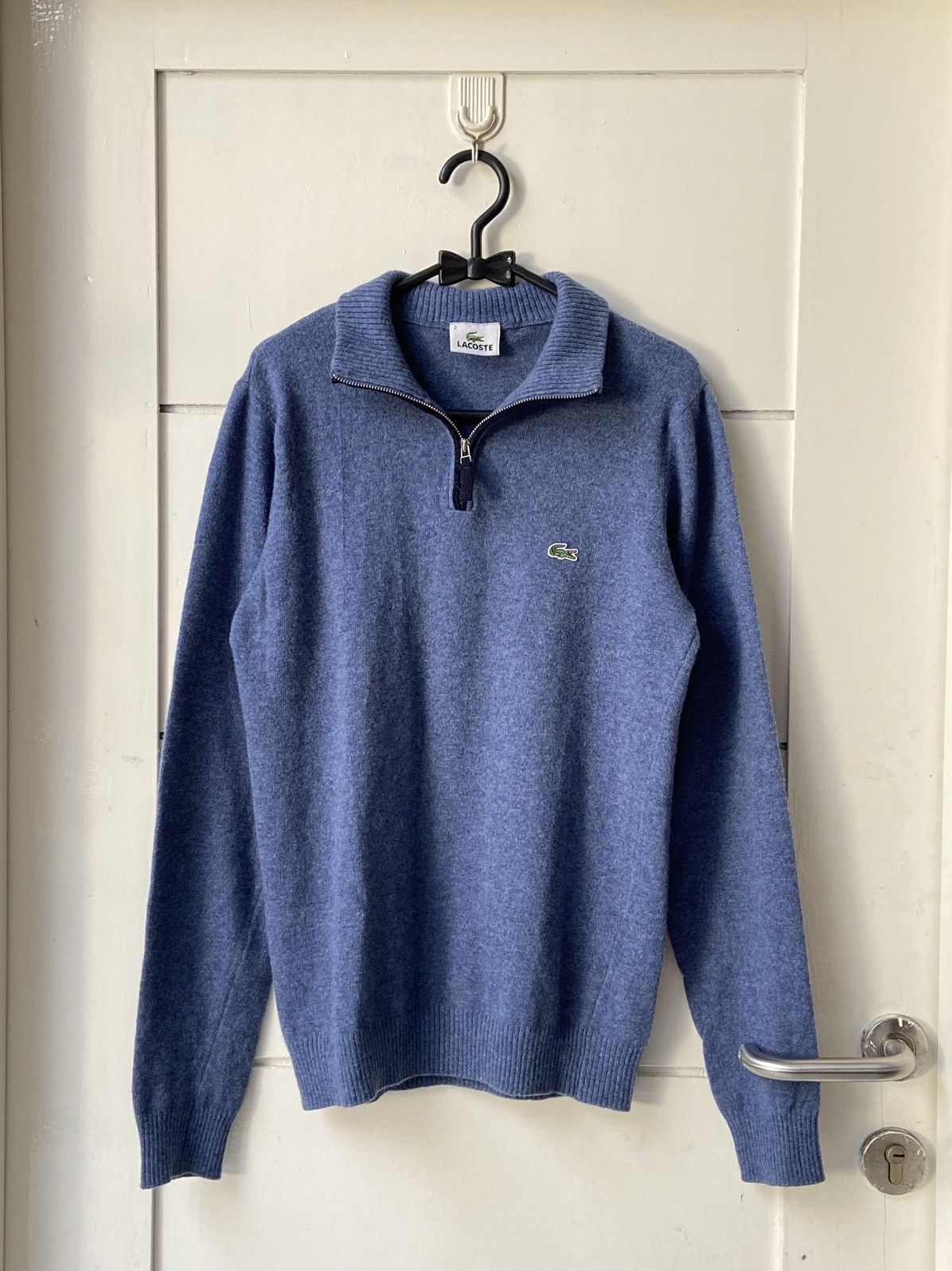 Lacoste LACOSTE Blue Knit Sweaters Size US XS / EU 42 / 0 - 1 Thumbnail