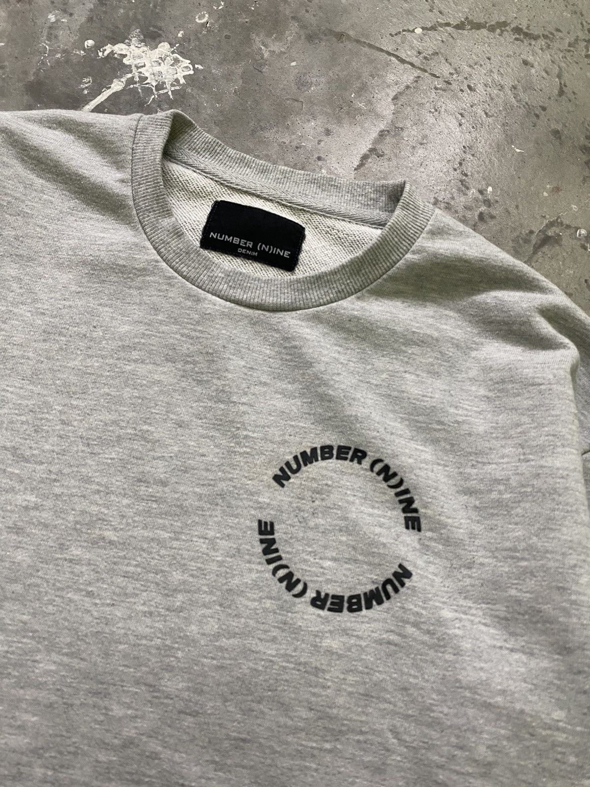 Number (N)ine Number NINE Denim Pocket Pullover Sweatshirt Size US M / EU 48-50 / 2 - 5 Thumbnail