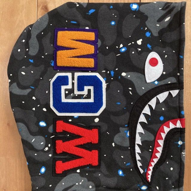 Bape BAPE Space camo shark hoodie varsity jacket a bathing ape Size US S / EU 44-46 / 1 - 5 Thumbnail