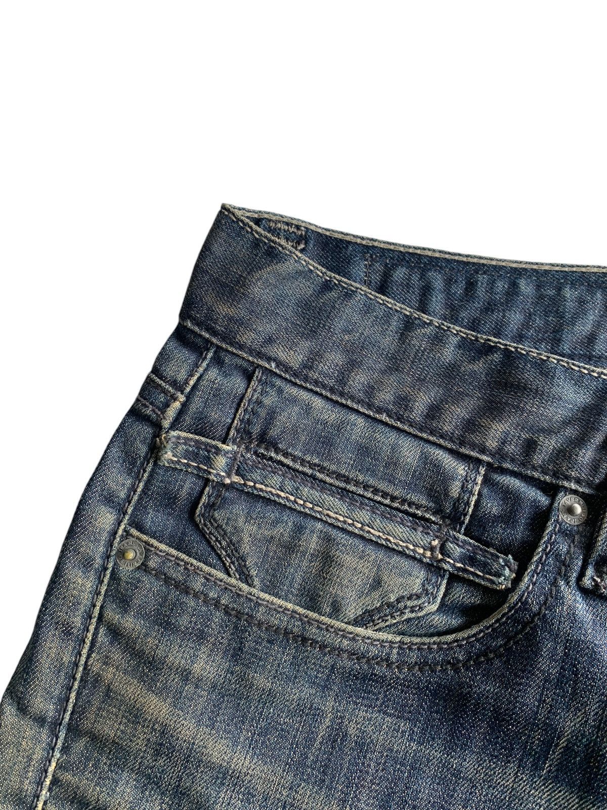 Tornado Mart FLARE Taverniti So Jeans Punk Style Distressed Denim☠️🎌 Size US 33 - 16 Thumbnail