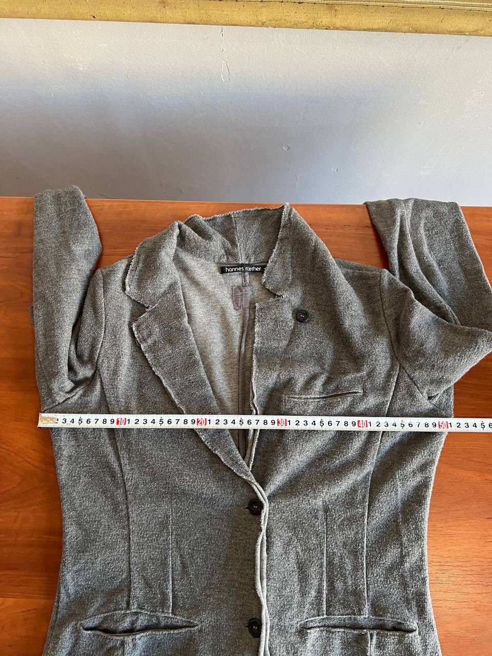 hannes roether HANNES ROETHER WOMAN GRAY AVANT GARDE BLAZER JACKET SIZE S Size S / US 4 / IT 40 - 15 Thumbnail
