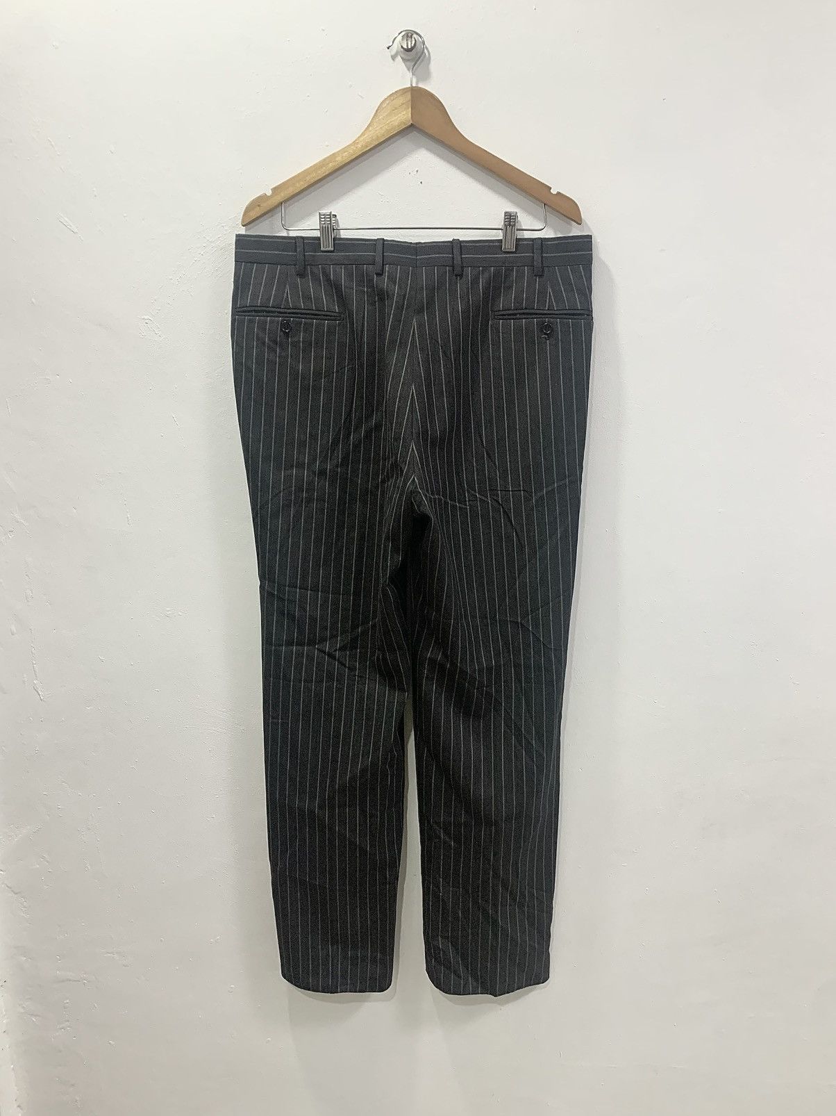Hermes HERMES SUPER 100 S - WOOL CASUAL STRIPED PANTS Size US 36 / EU 52 - 6 Thumbnail