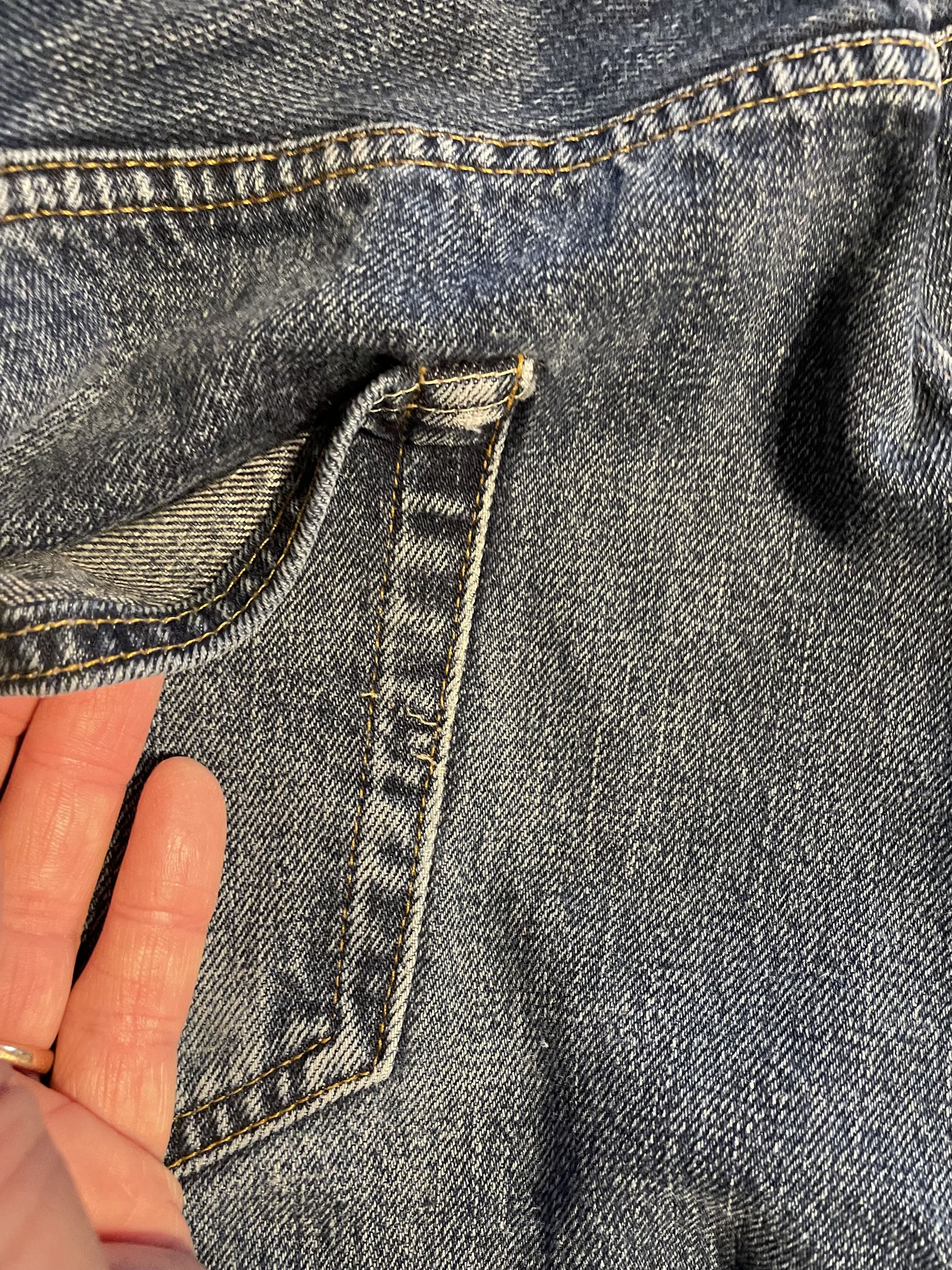 Levi's Vintage Levi’s 501 Big E Selvedge Jeans – Late 1960s – 34×32 Size US 34 / EU 50 - 5 Thumbnail