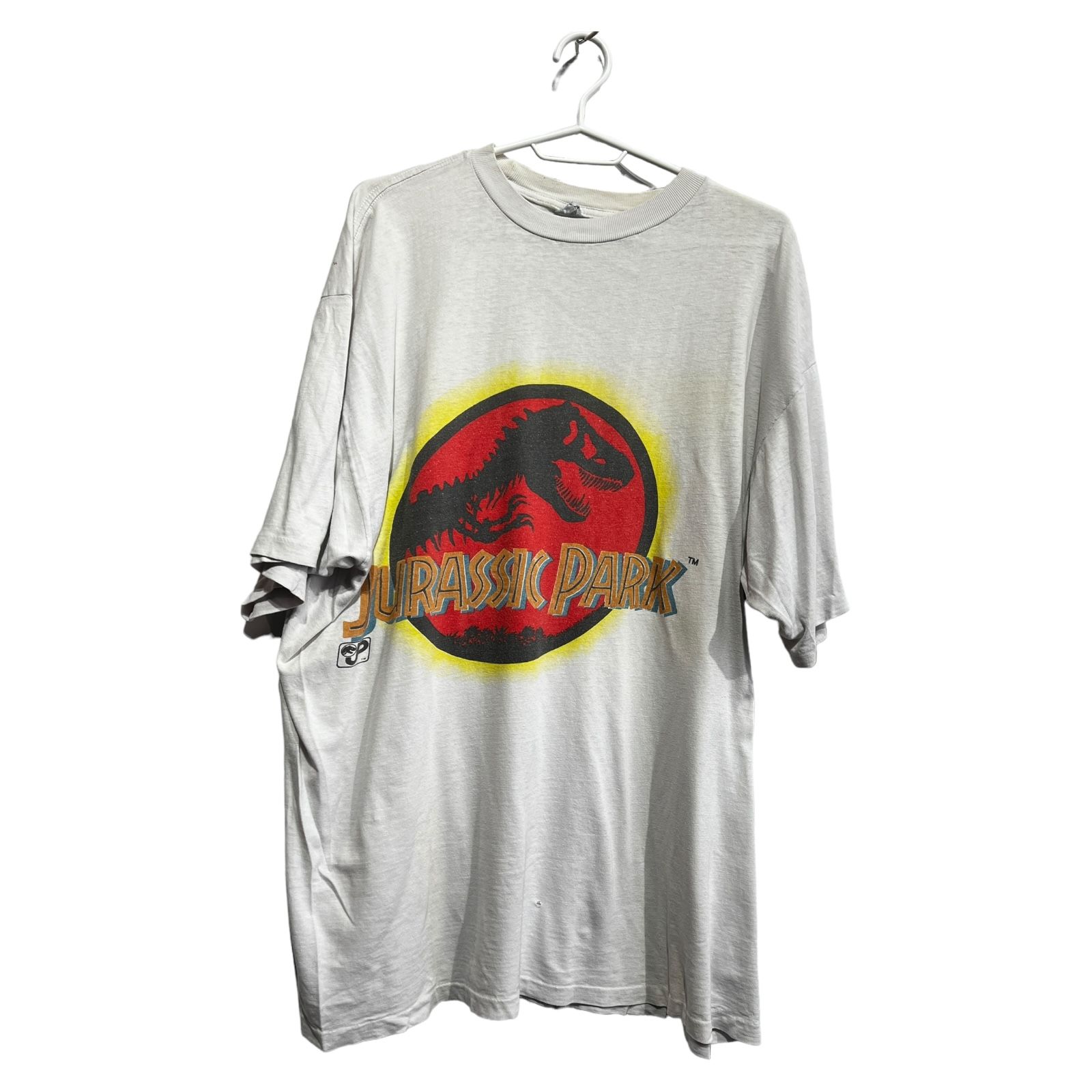 Pre-owned Movie X Vintage 90's Vintage Jurassic Park Movie T Shirt Single Stitch In White