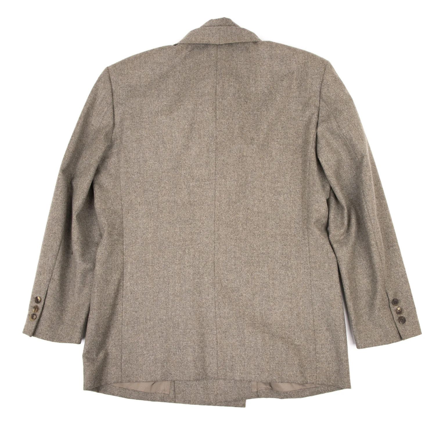 Issey Miyake Wool Nylon Shoulder Double Jacket in Beige M Size US M / EU 48-50 / 2 - 15 Thumbnail