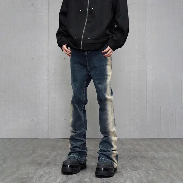 Designer Kitayama x Reia Slim Flared Streetwear Vintage Design Jeans Size US 34 / EU 50 - 1 Thumbnail