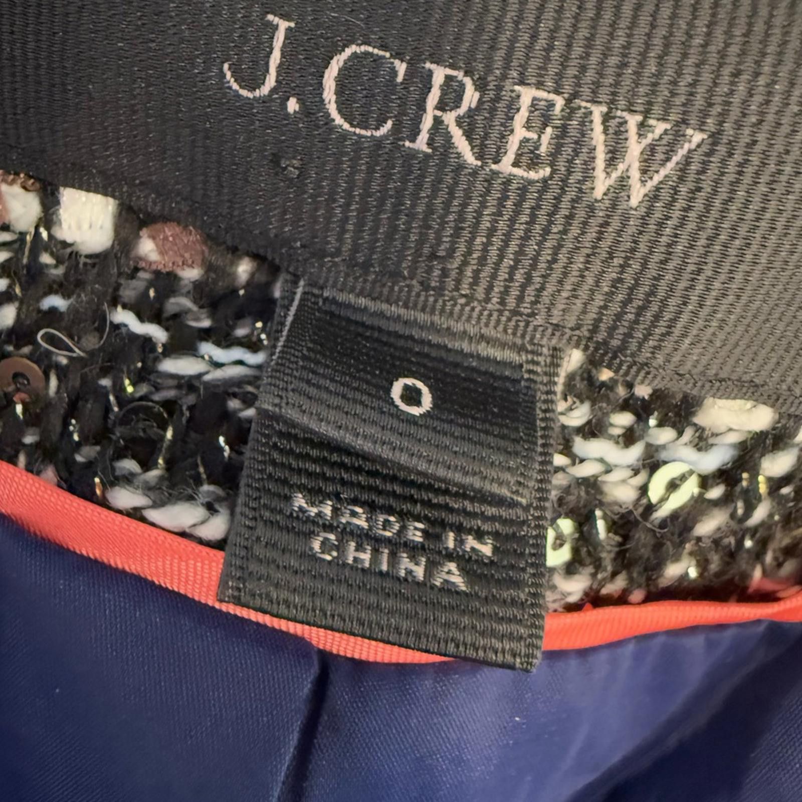 J.Crew J. Crew black & white knit sequined blazer SZ 0 Size XS / US 0-2 / IT 36-38 - 6 Thumbnail