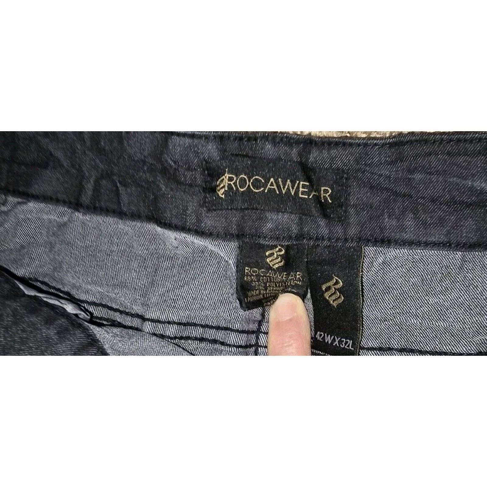 Rocawear Rocawear Black Jeans Mens 42x32 Straight Fit Faded Look NWT Size US 42 / EU 58 - 4 Thumbnail