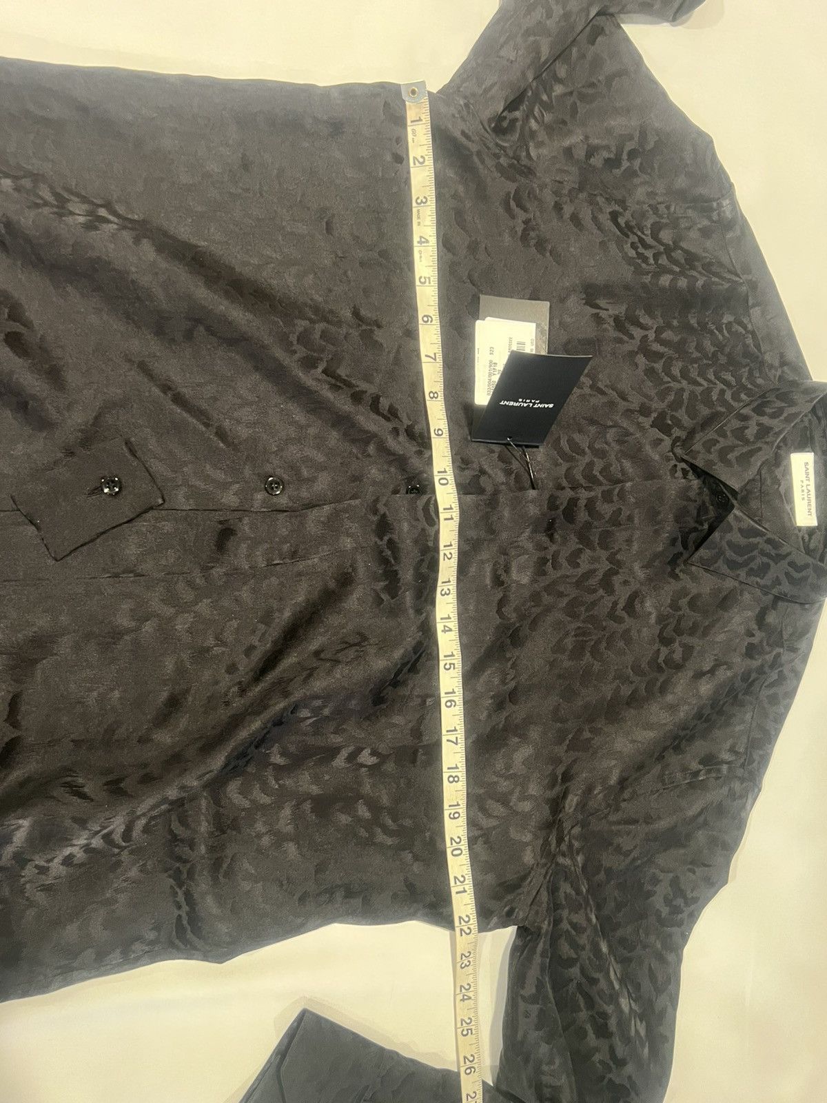 Saint Laurent Paris Saint Laurent men’s silk shirt. 39/15.5/M. $1190 Size US S / EU 44-46 / 1 - 5 Thumbnail