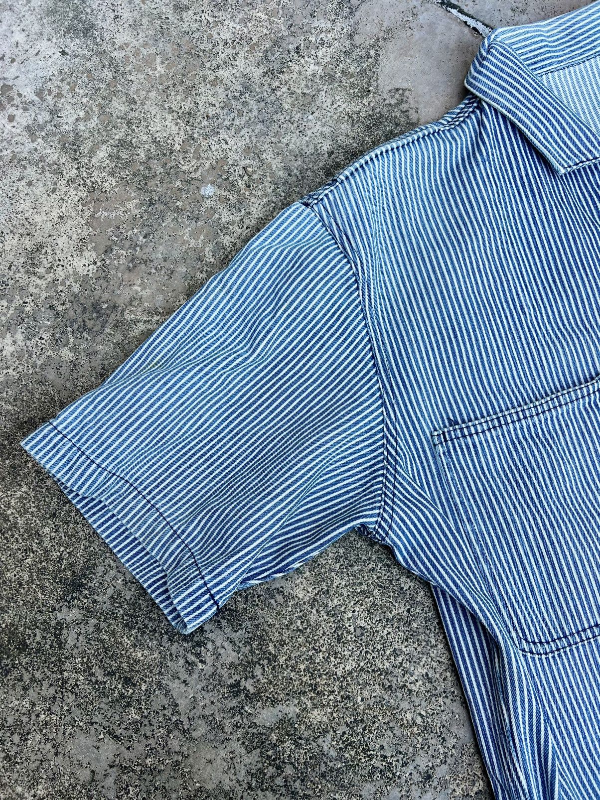 20471120 × Hysteric Glamour × Japanese Brand VINTAGE 291295HOMME HICKORY OVERALLS DENIM Size US M / EU 48-50 / 2 - 3 Thumbnail