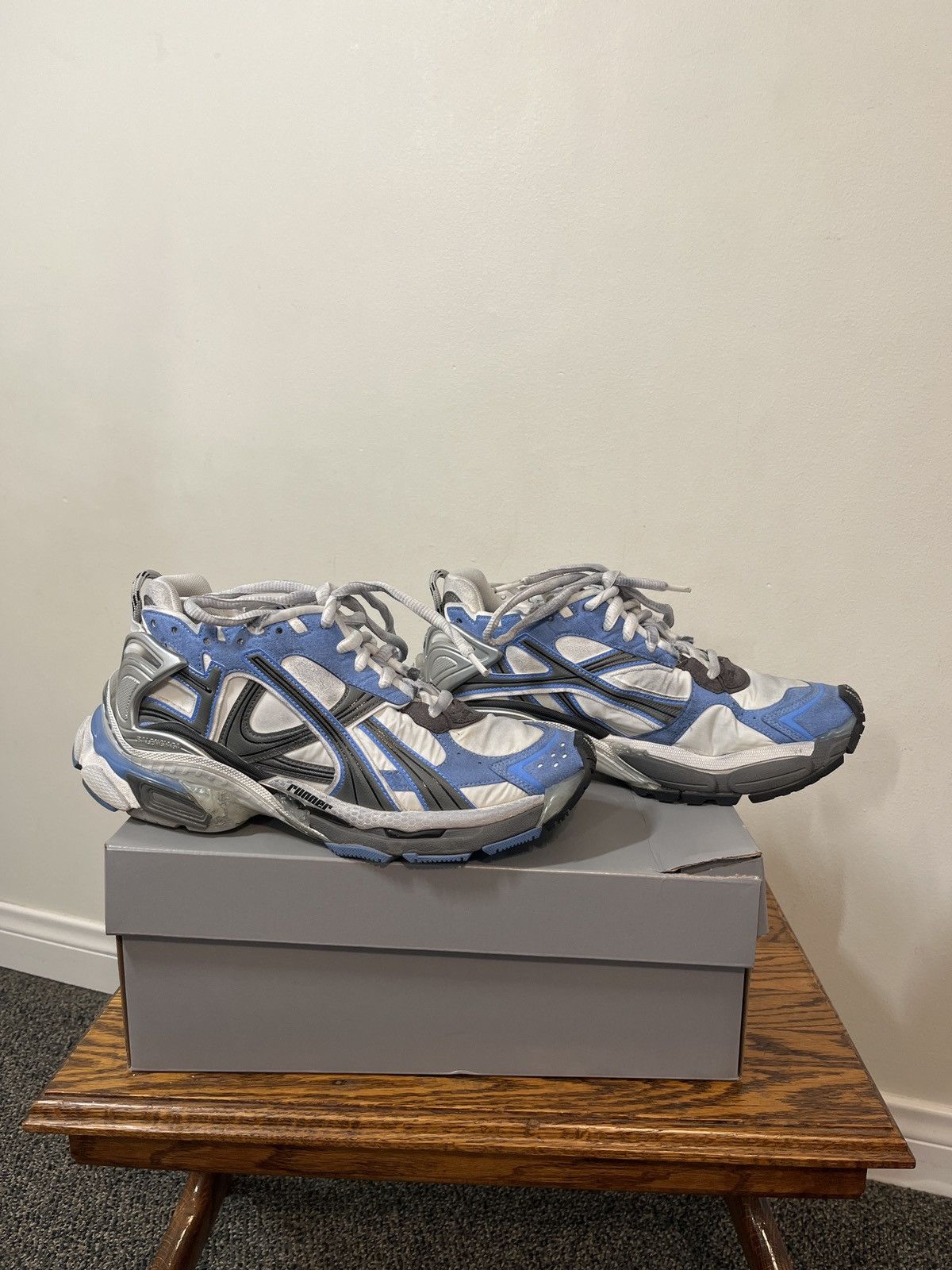 Balenciaga Runners in Blue/Black/White Size US 10 / EU 43 - 1 Thumbnail