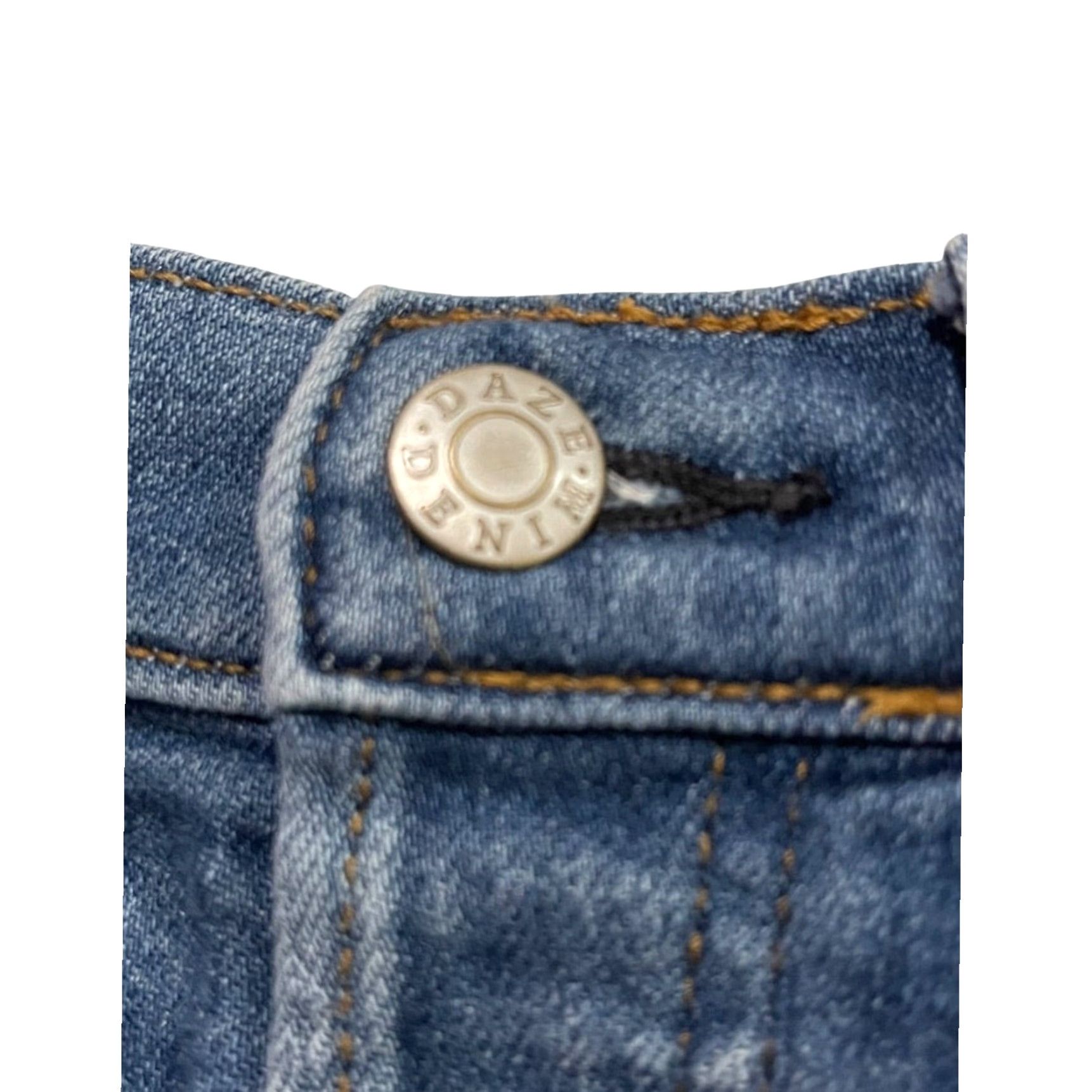 Denime Daze Shorts Womens Size 25 Blue Hug Stretch Denim Jean Shorts Size 42" / US 20 - 3 Thumbnail