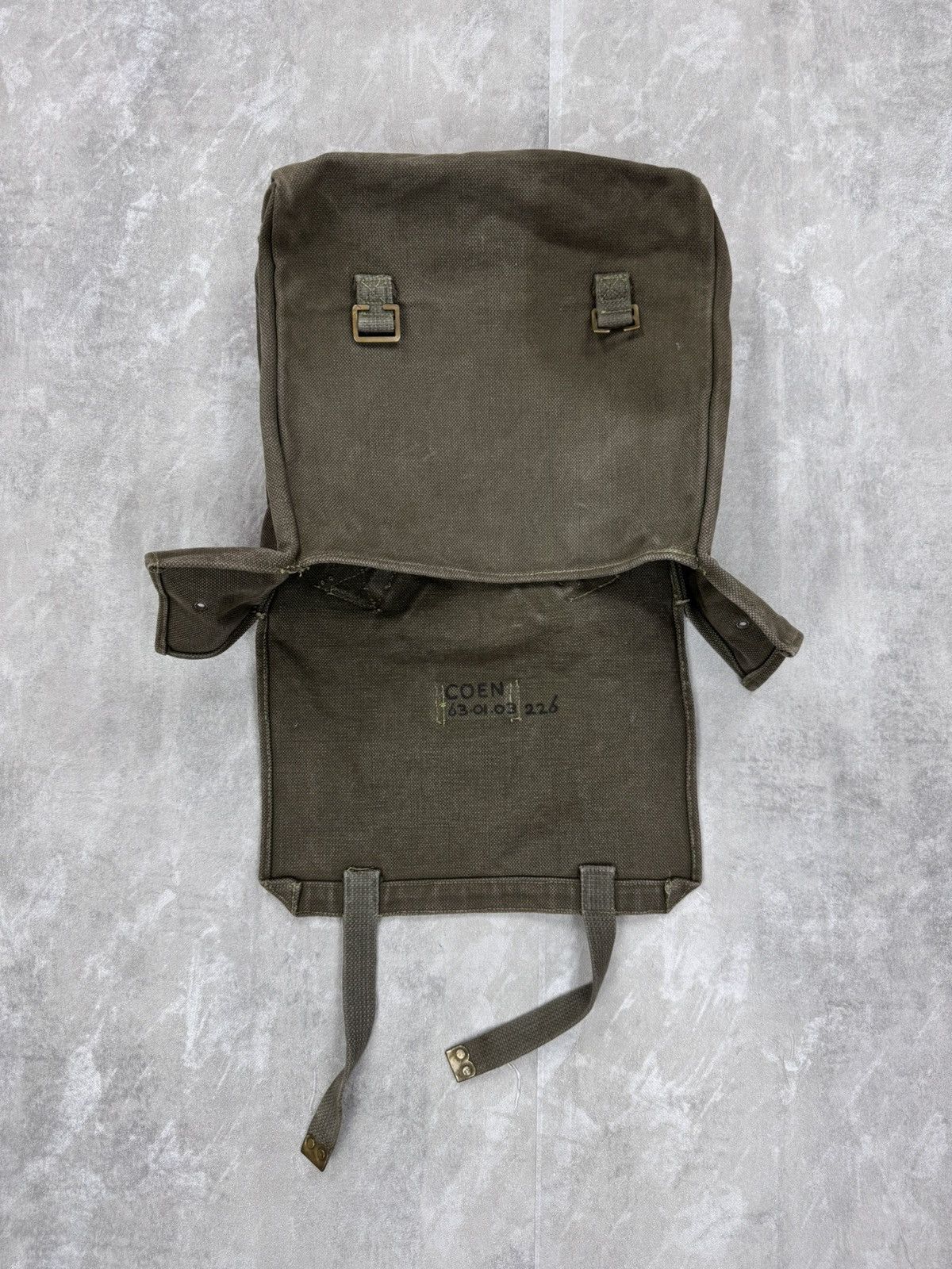 Other Vintage military canvas Biker Bag Motorcycle back bag Size ONE SIZE - 9 Thumbnail