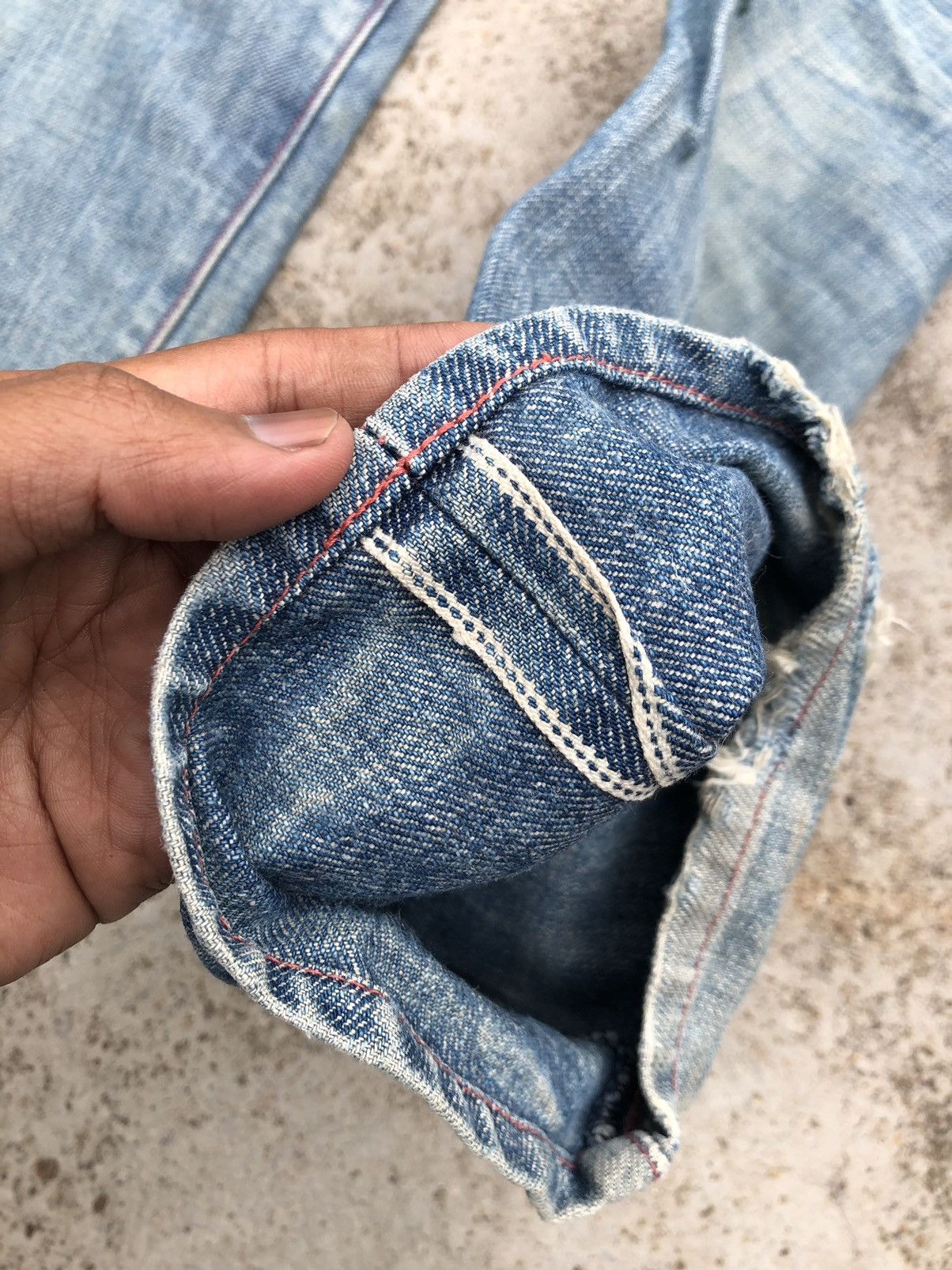 Levi's × Vintage VINTAGE BLUE SELVEDGE LEVIS DENIM Size US 32 / EU 48 - 3 Thumbnail